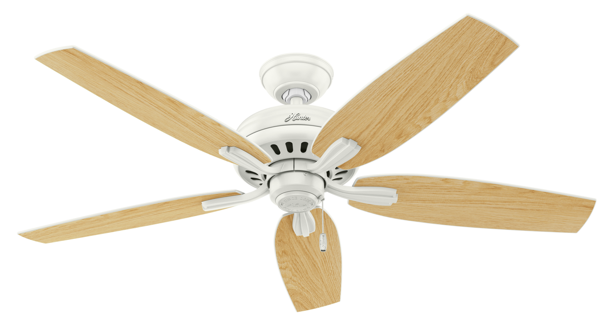 52 inch Newsome Fresh White Ceiling Fan and Pull Chain