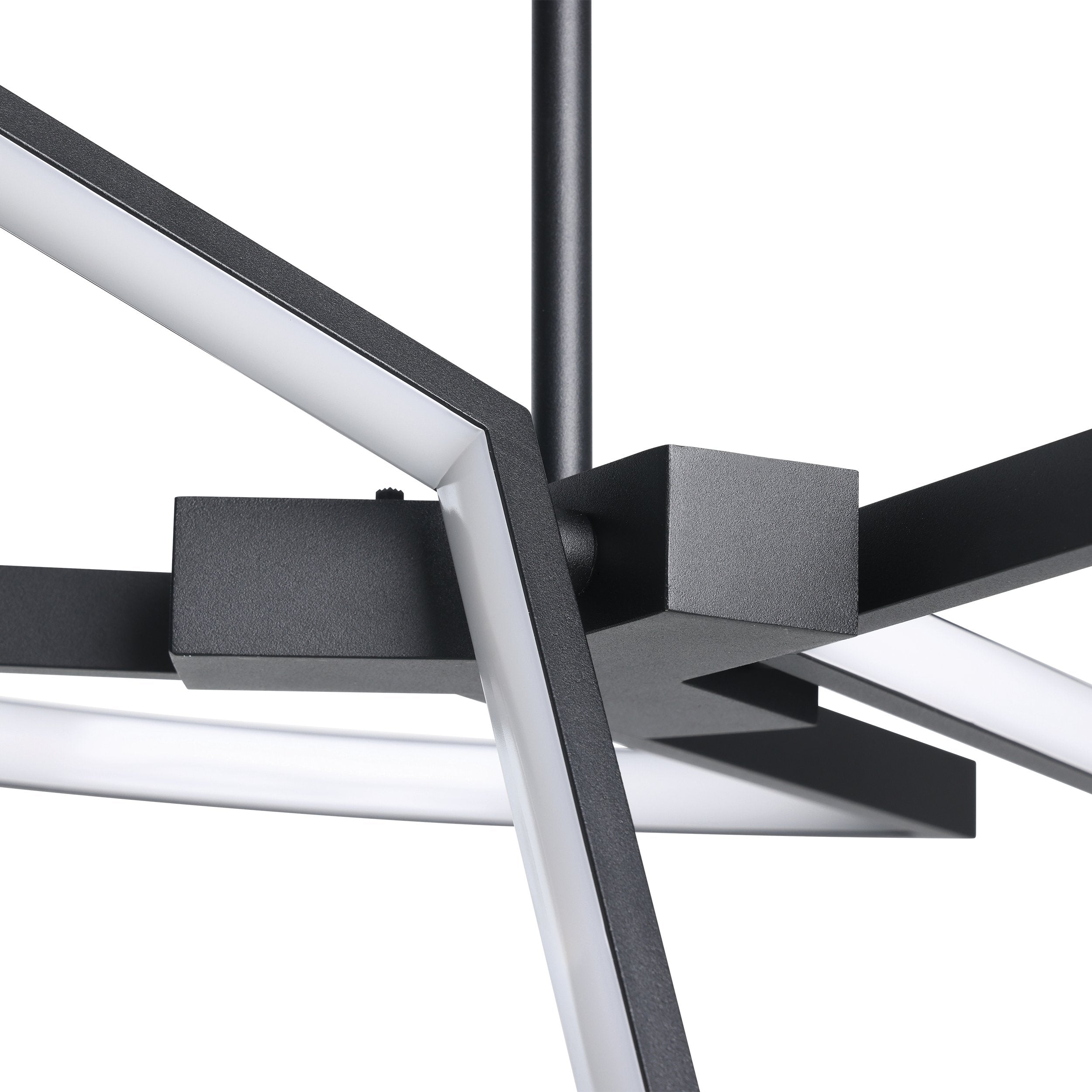 Alfie 20-inch 3-light Textured Black 3CCT LED Chandelier