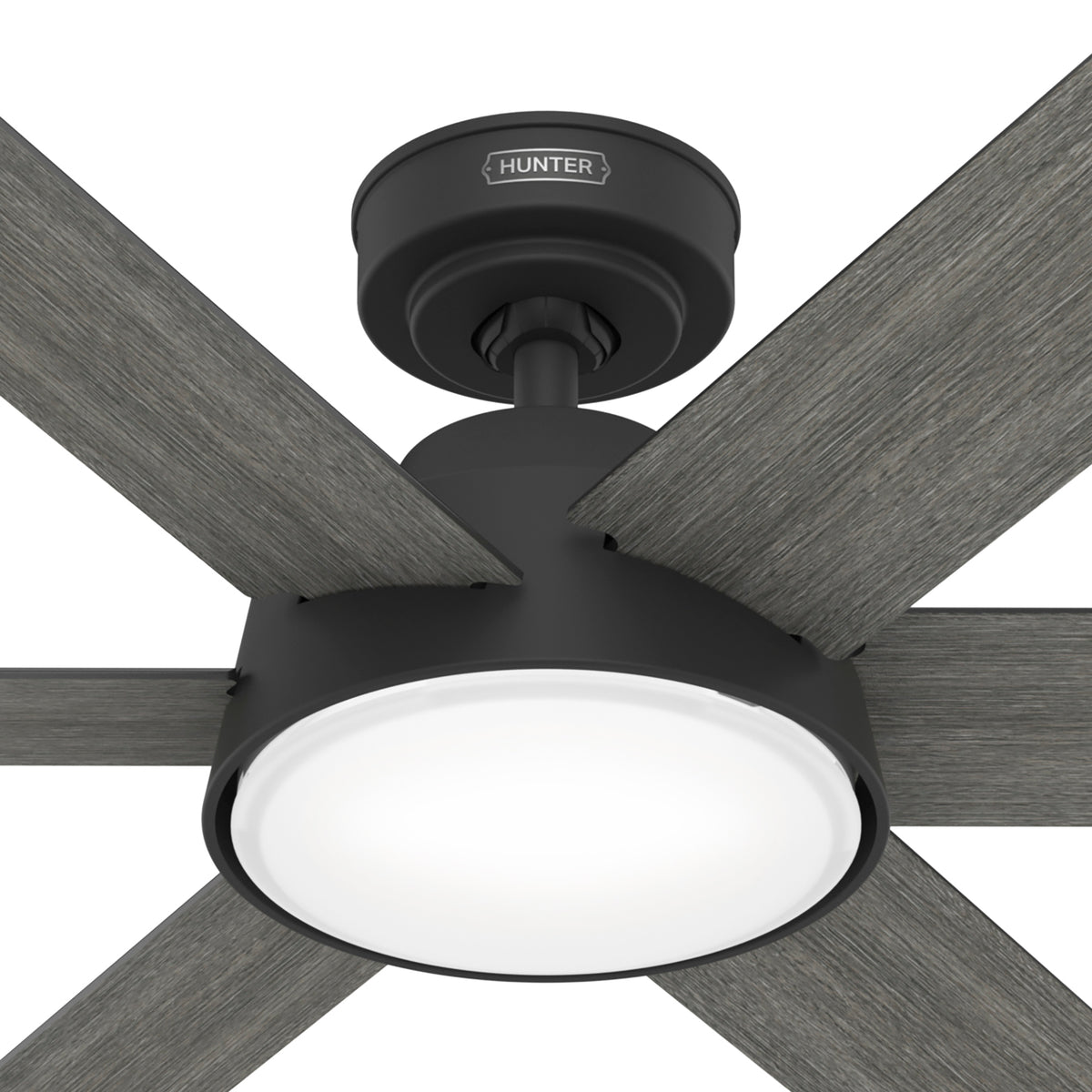 52 inch Donatella Matte Black Ceiling Fan with LED Light Kit and Handheld Remote