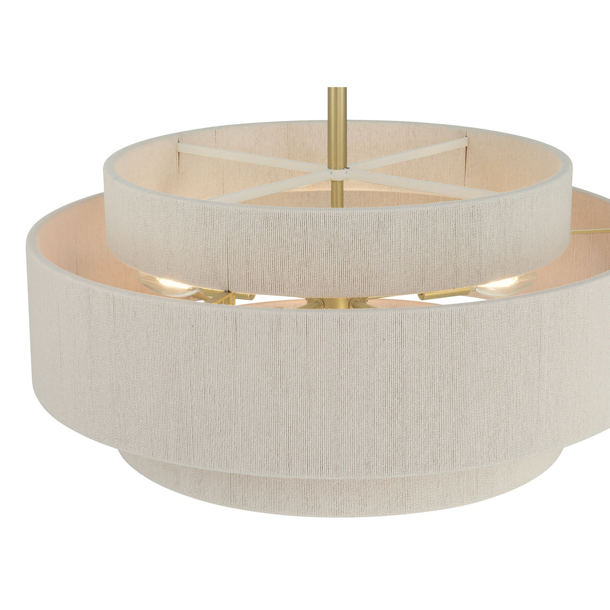 15.75'' Helbert Vintage Brass 5 Light Pendant
