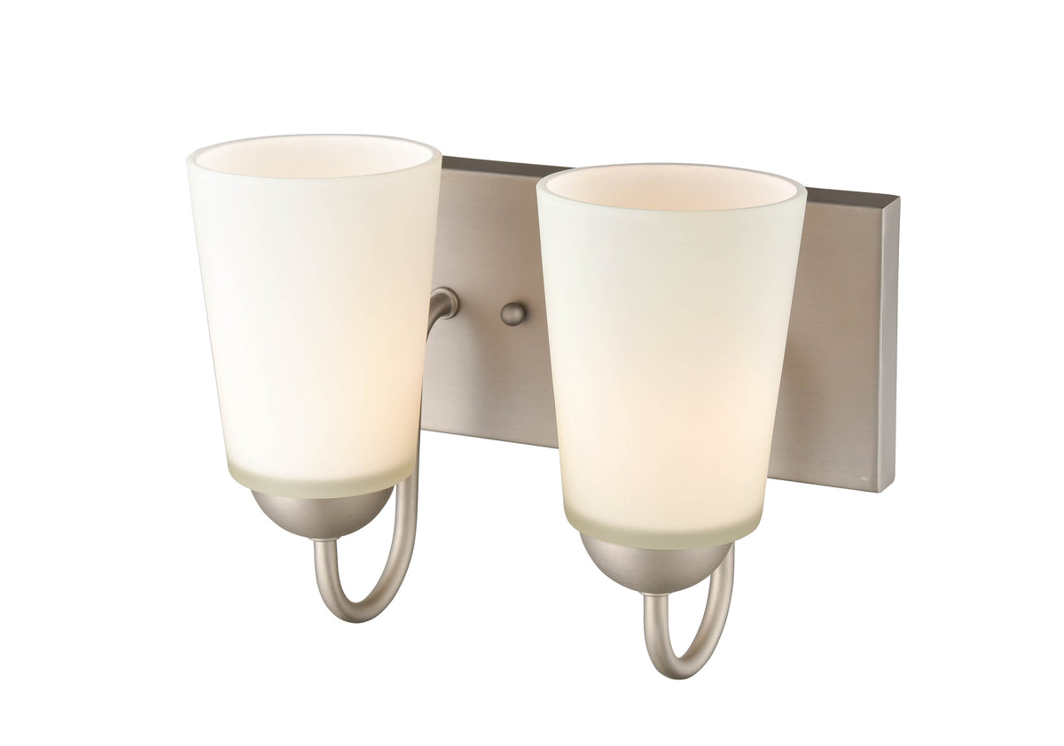 10'' Ivey Lake Satin Nickel 2 Light Bath Vanity