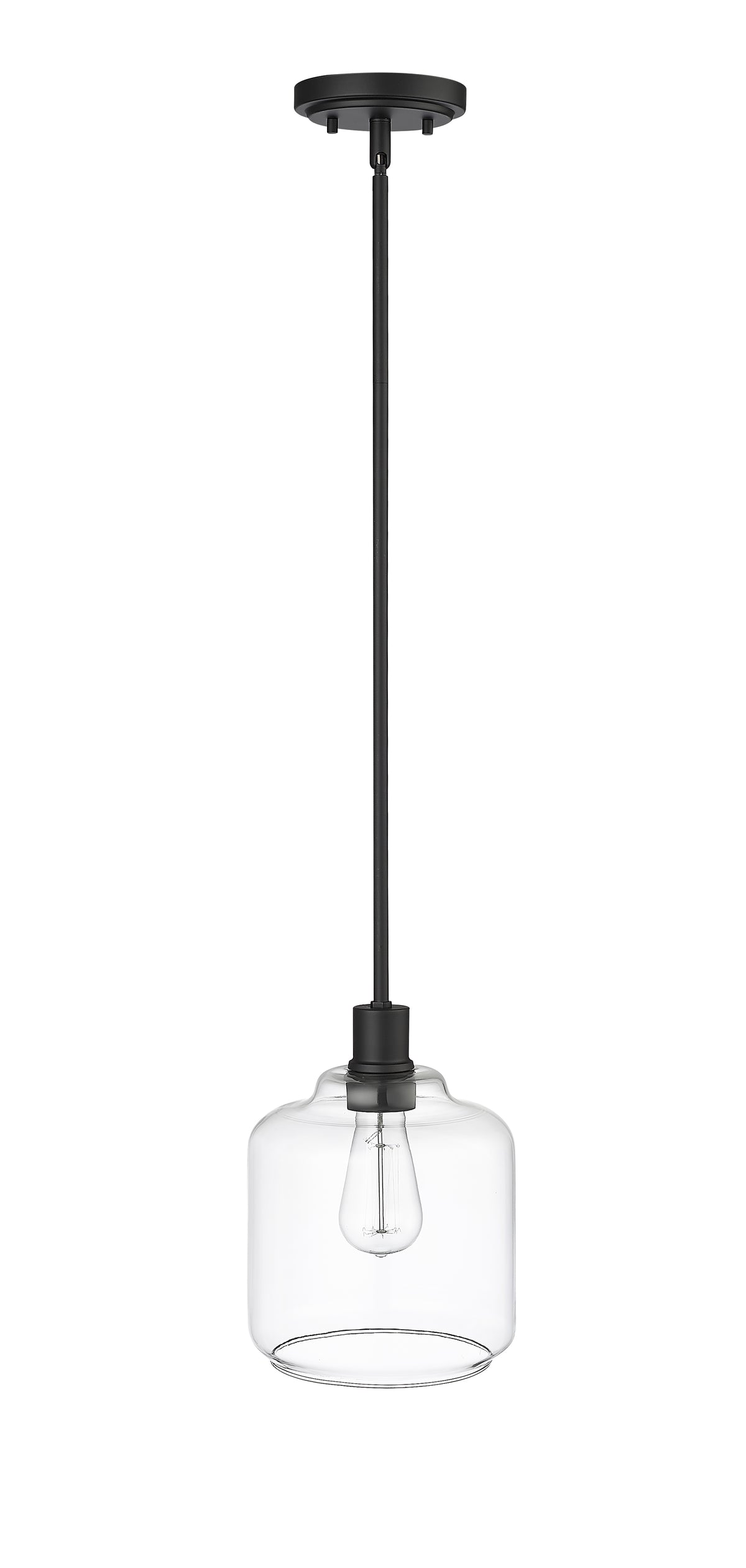 10.2'' Asheville Matte Black 1 Light Mini Pendant