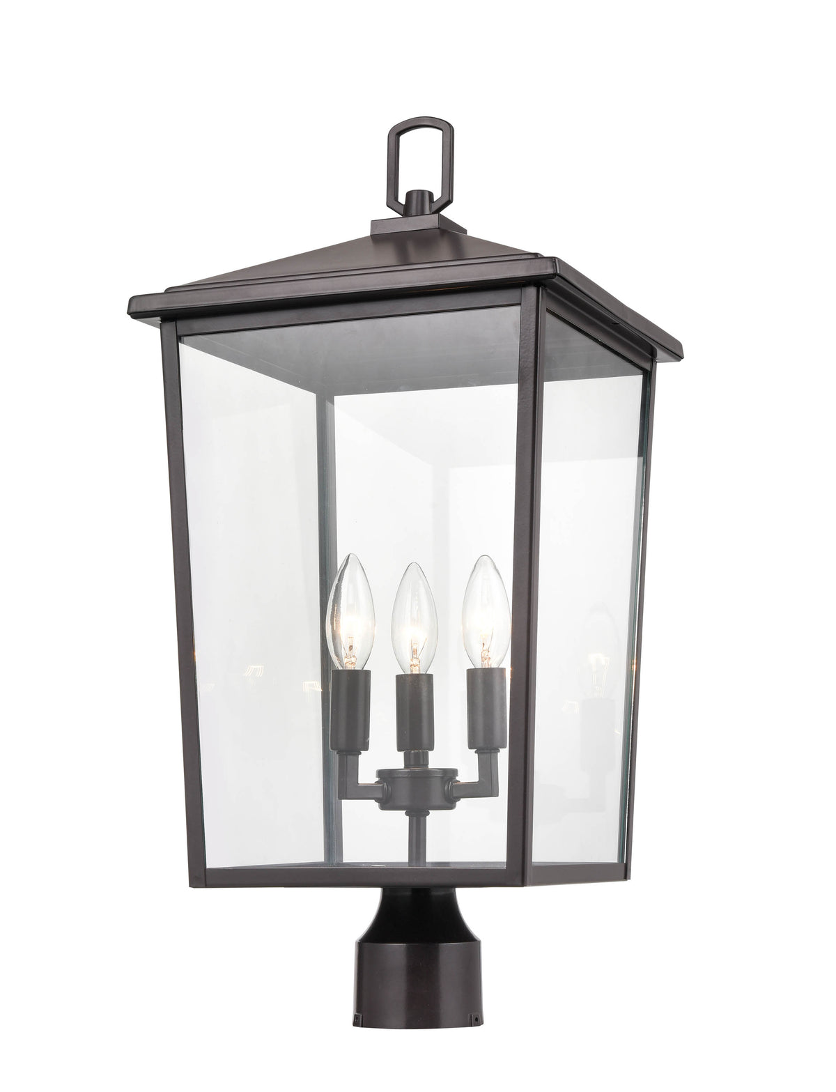 23'' Fetterton Powder Coated Bronze 3 Light Post Lantern