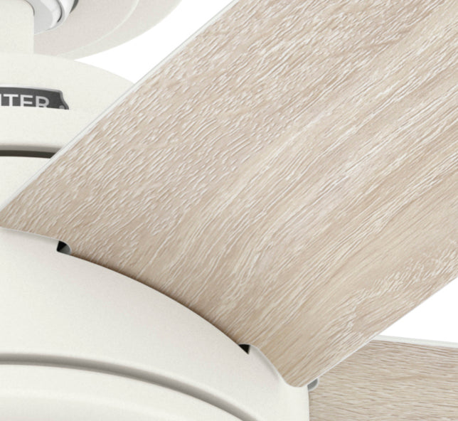 44 inch Margo Textured White Ceiling Fan with LED Light Kit and Handheld Remote