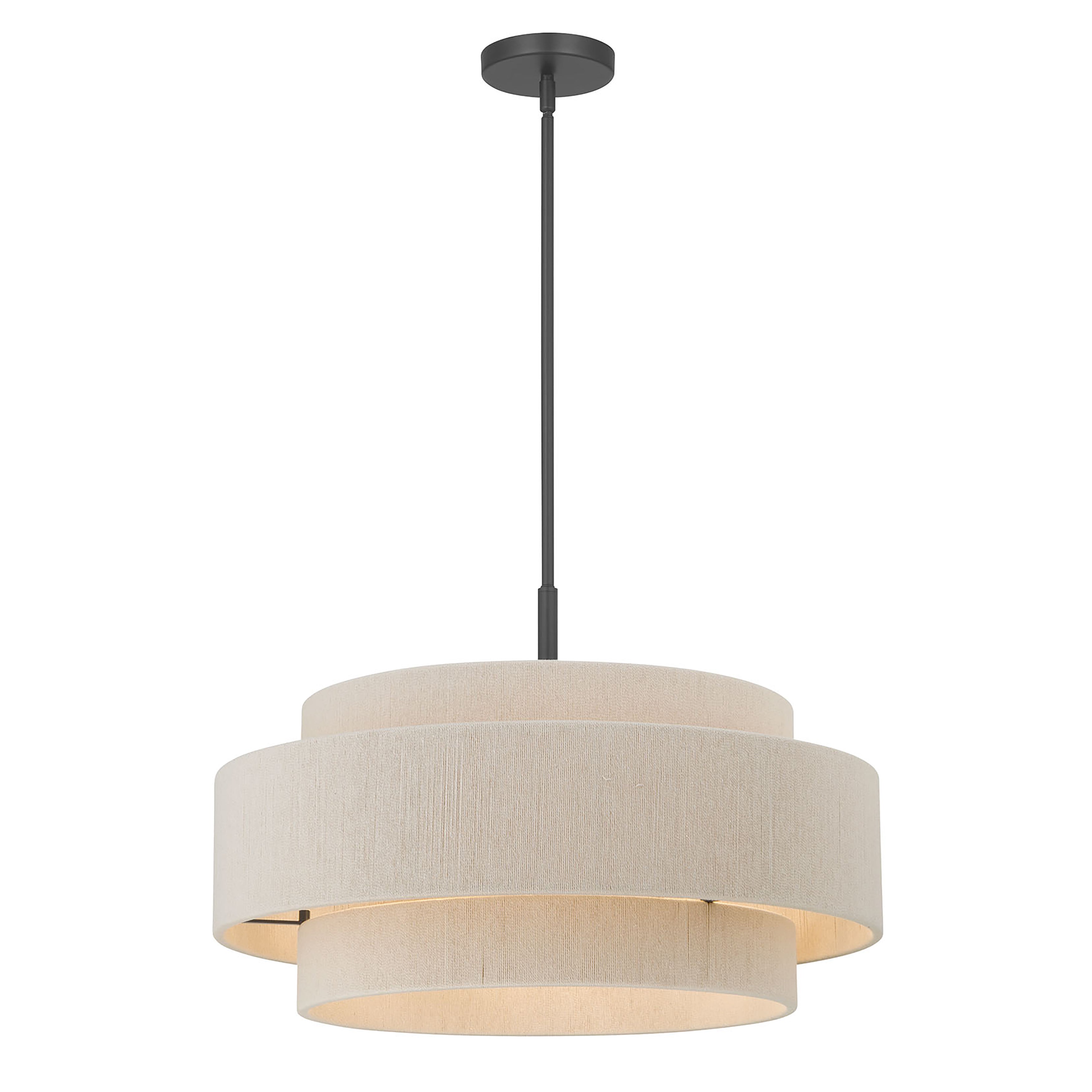 15.75'' Helbert Matte Black 5 Light Pendant