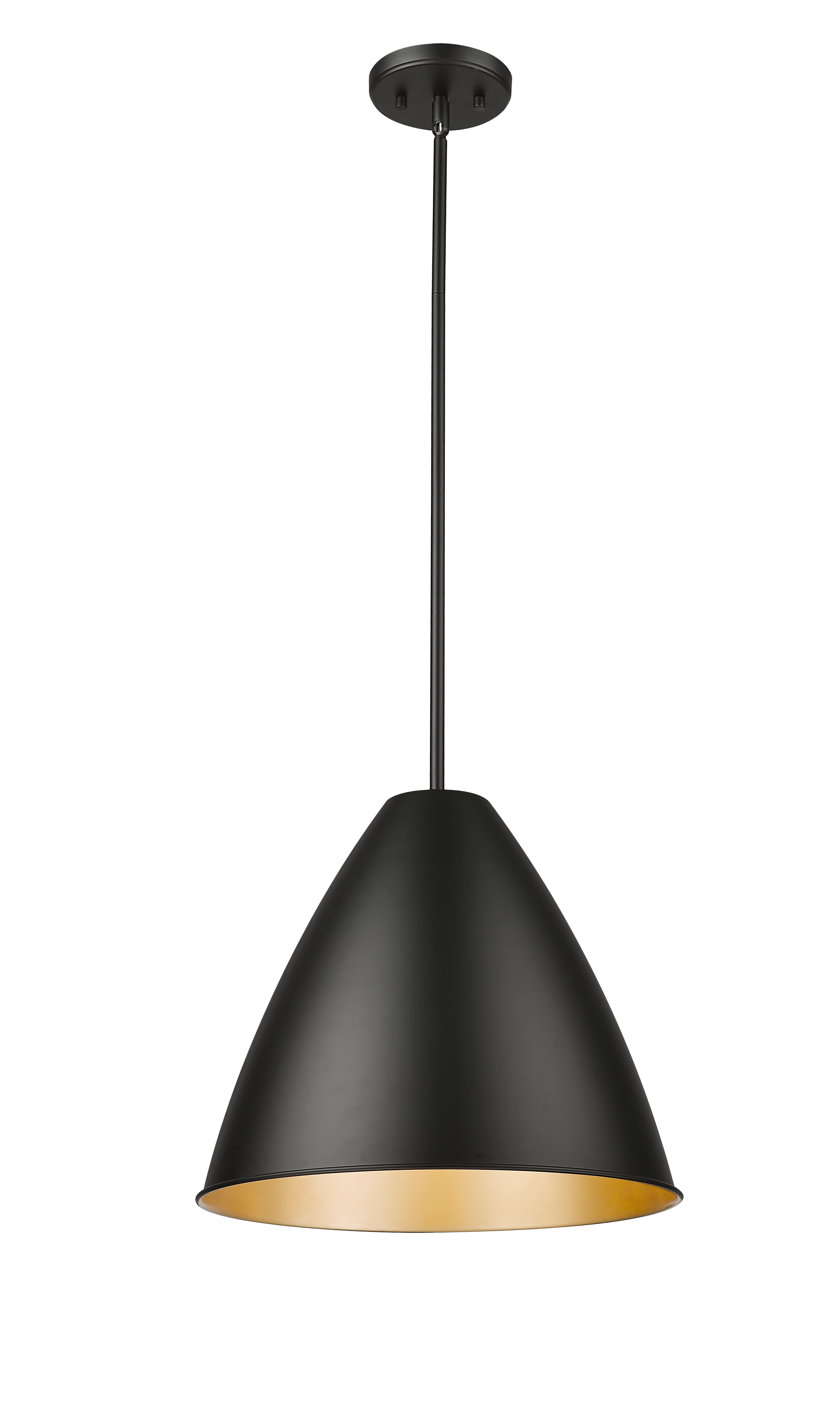 13'' Kayman Matte Black 1 Light Pendant