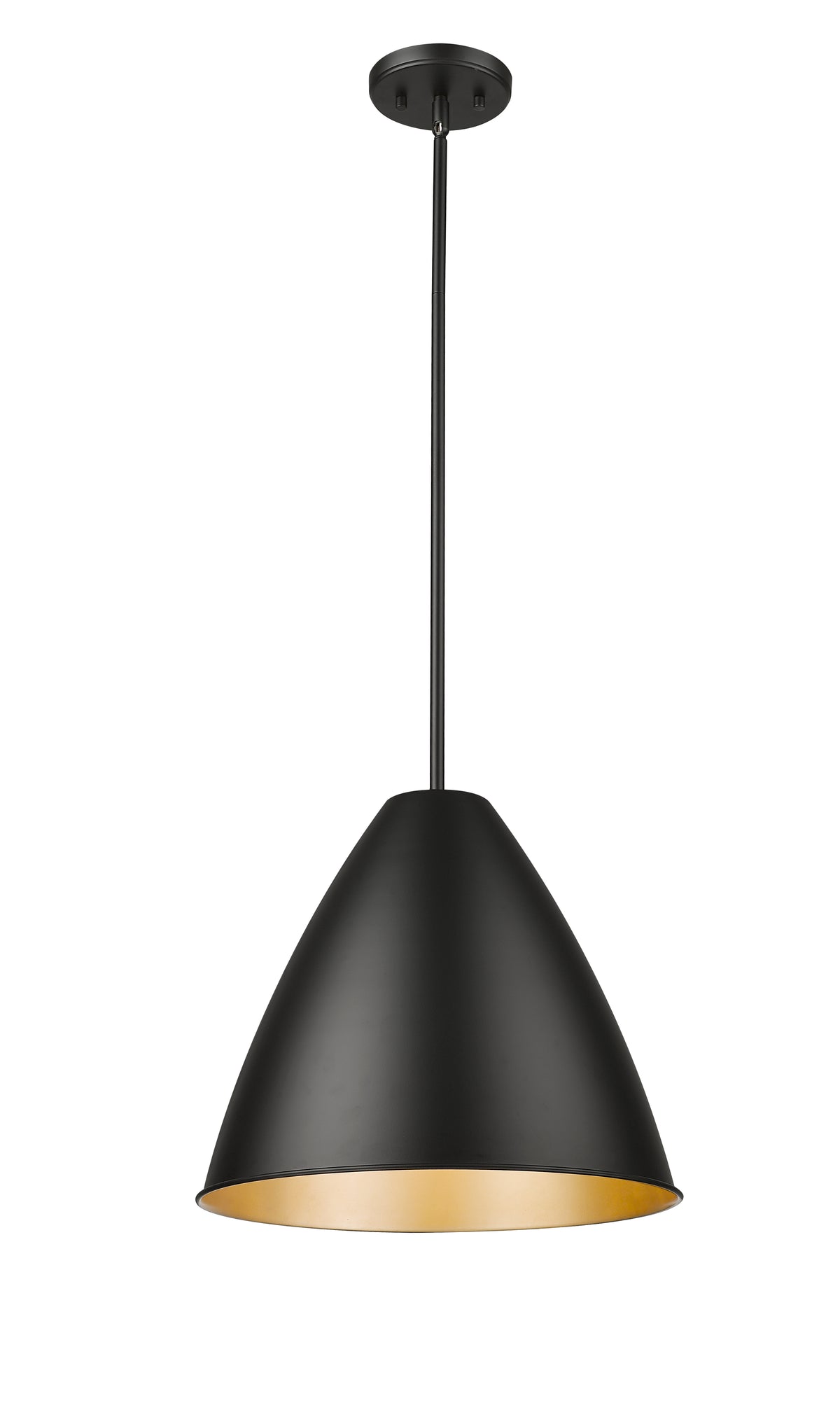 13'' Kayman Matte Black 1 Light Pendant