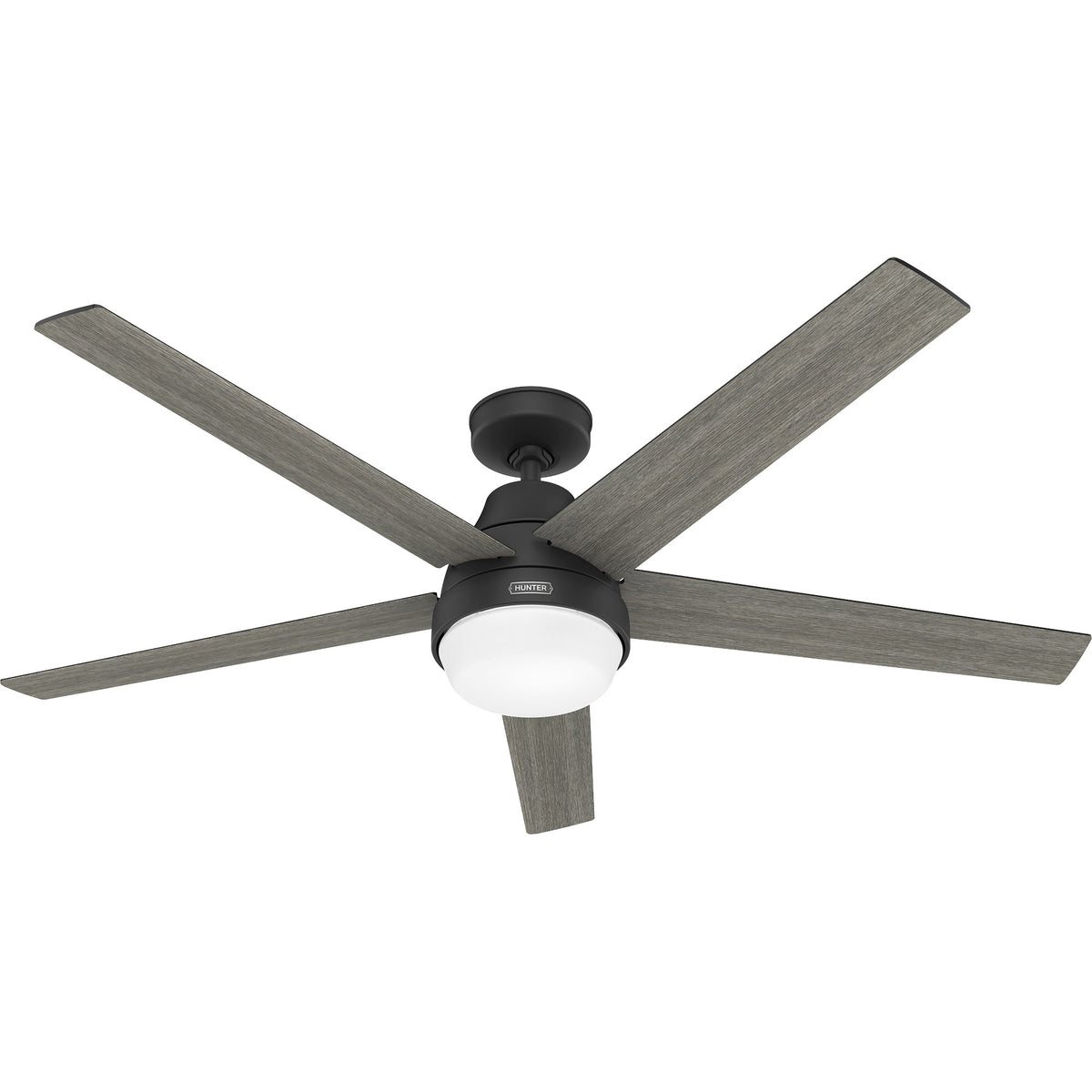 60 inch Aerodyne Wi-Fi ENERGY STAR® Matte Black Ceiling Fan with LED Light Kit and Handheld Remote