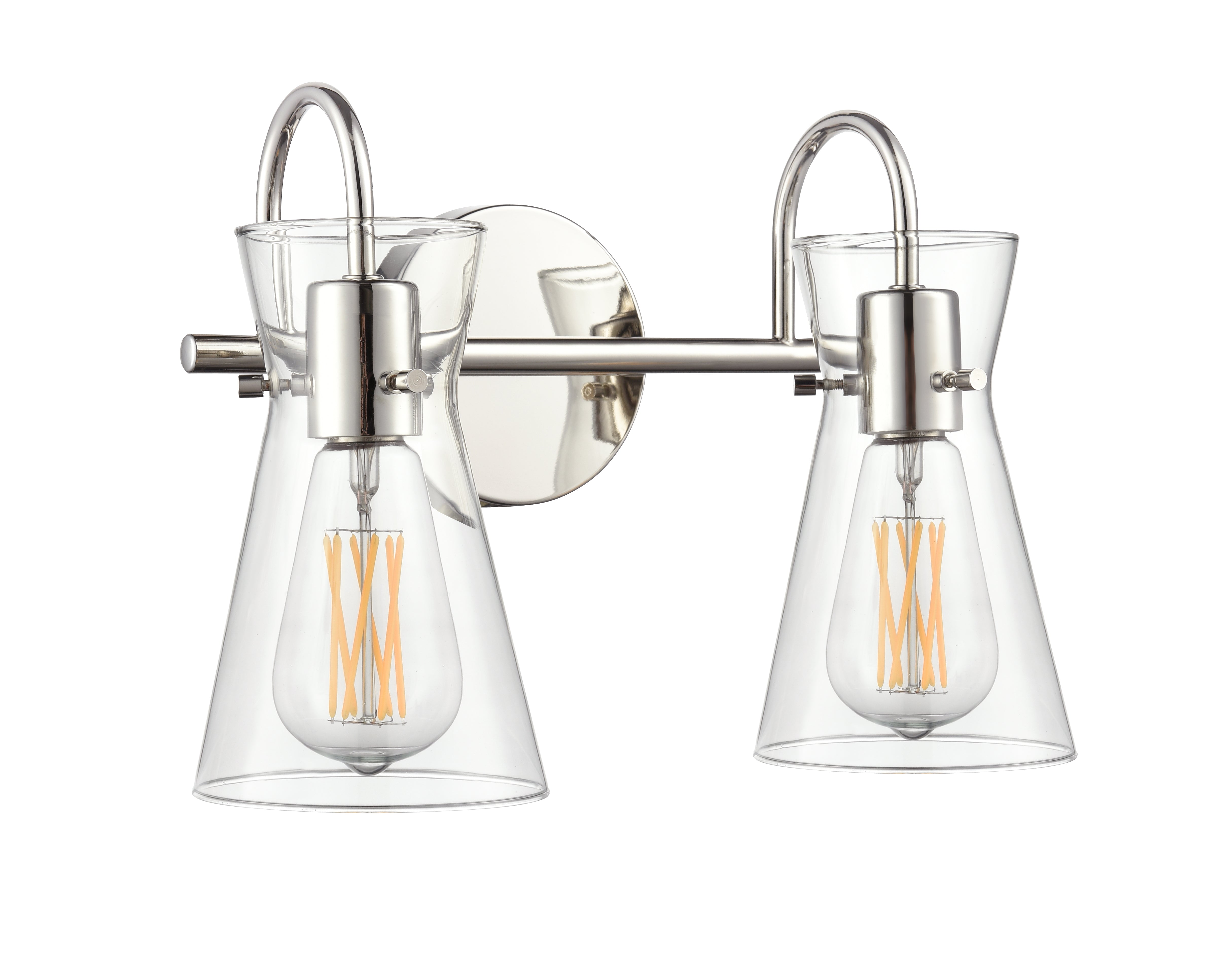 13.5'' Camellia Polished Nickel 2 Light Bath Vanity