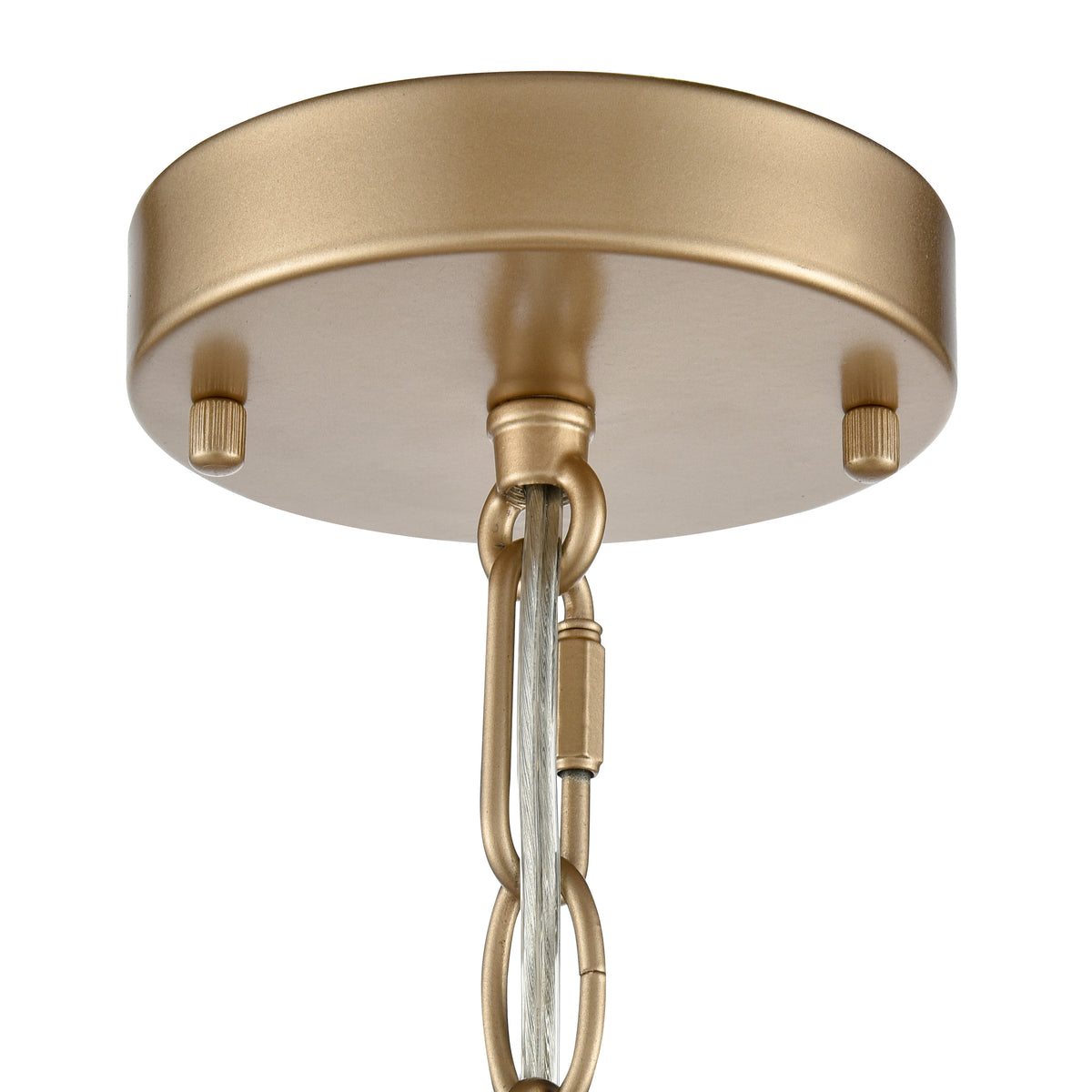 12'' Arelyn Painted Modern Gold 6 Light Pendant