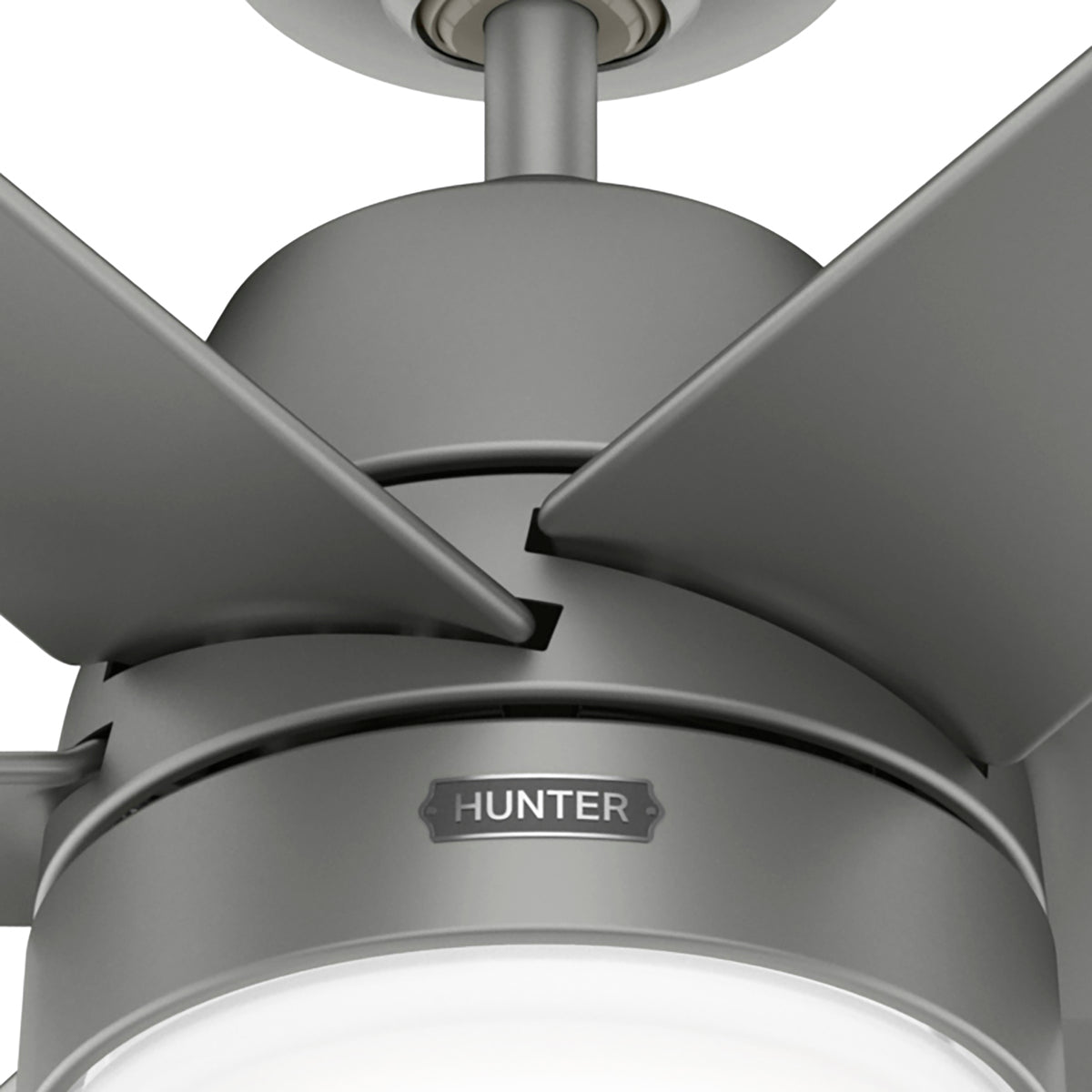 60 inch Skysail ENERGY STAR® Matte Silver WeatherMax Indoor / Outdoor Ceiling Fan with LED Light Kit and Wall Control