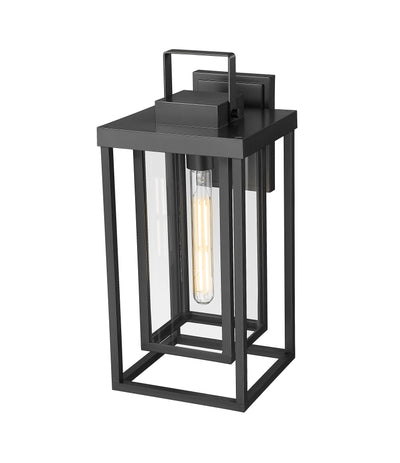 8'' McDonough Powder Coated Black 1 Light Lantern