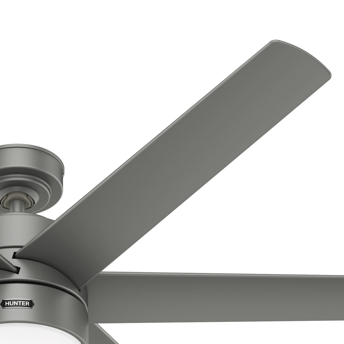 60 inch Solaria ENERGY STAR® Matte Silver Damp Rated Ceiling Fan with LED Light Kit and Wall Control