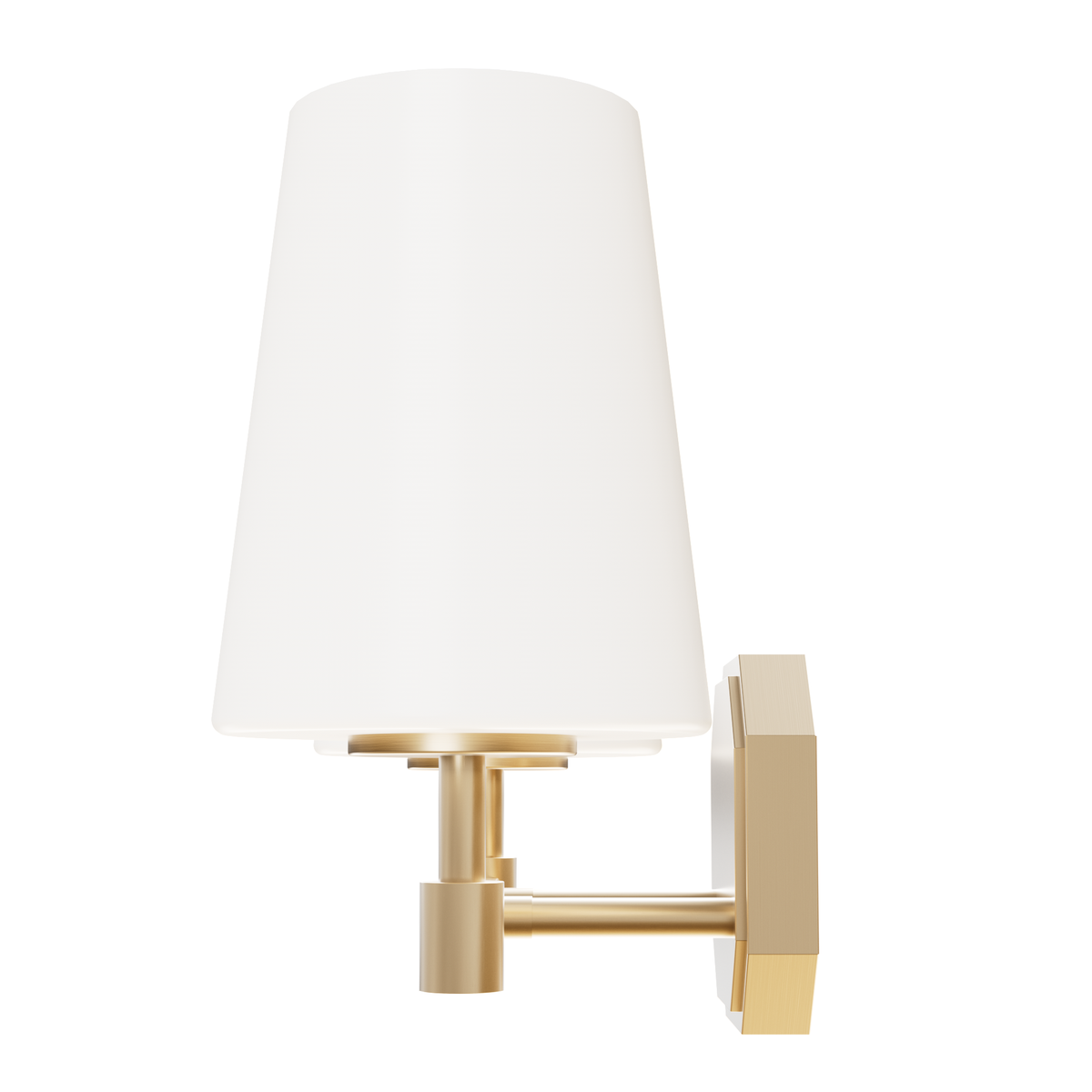 Nolita 16-inch 2-light Alturas Gold Vanity Light with Cased White Glass