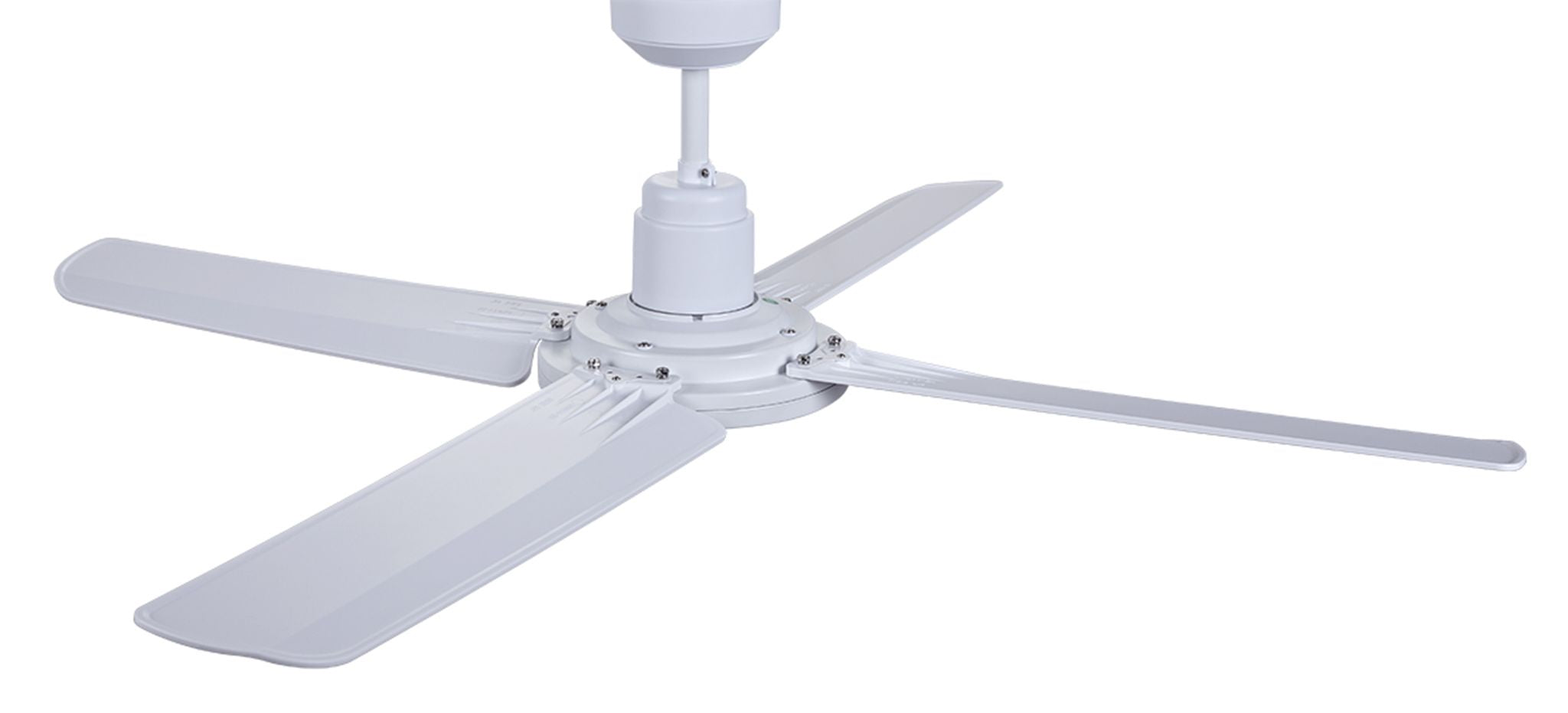 52 Inch IP55 Wet Rated White Fan with Remote
