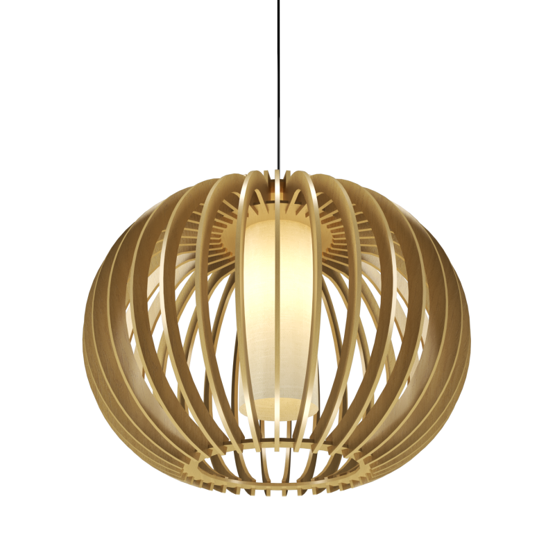 14.57'' Stecche di Legno Accord Pendant Light