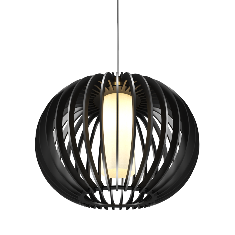 14.57'' Stecche di Legno Accord Pendant Light