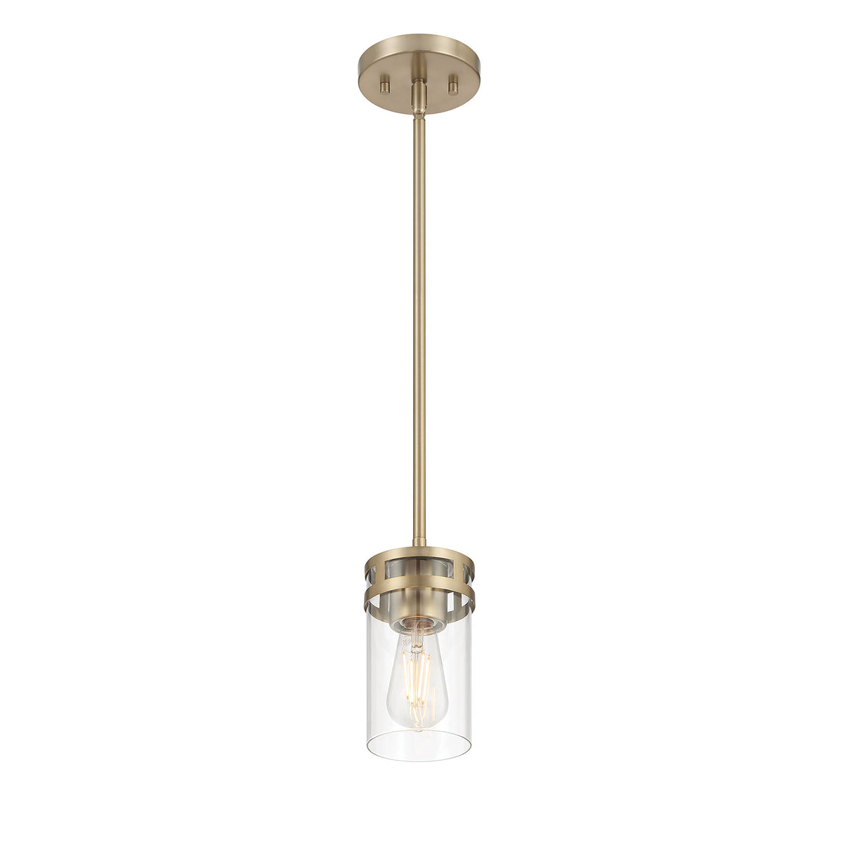 7.75'' Lunden Modern Gold 1 Light Mini Pendant