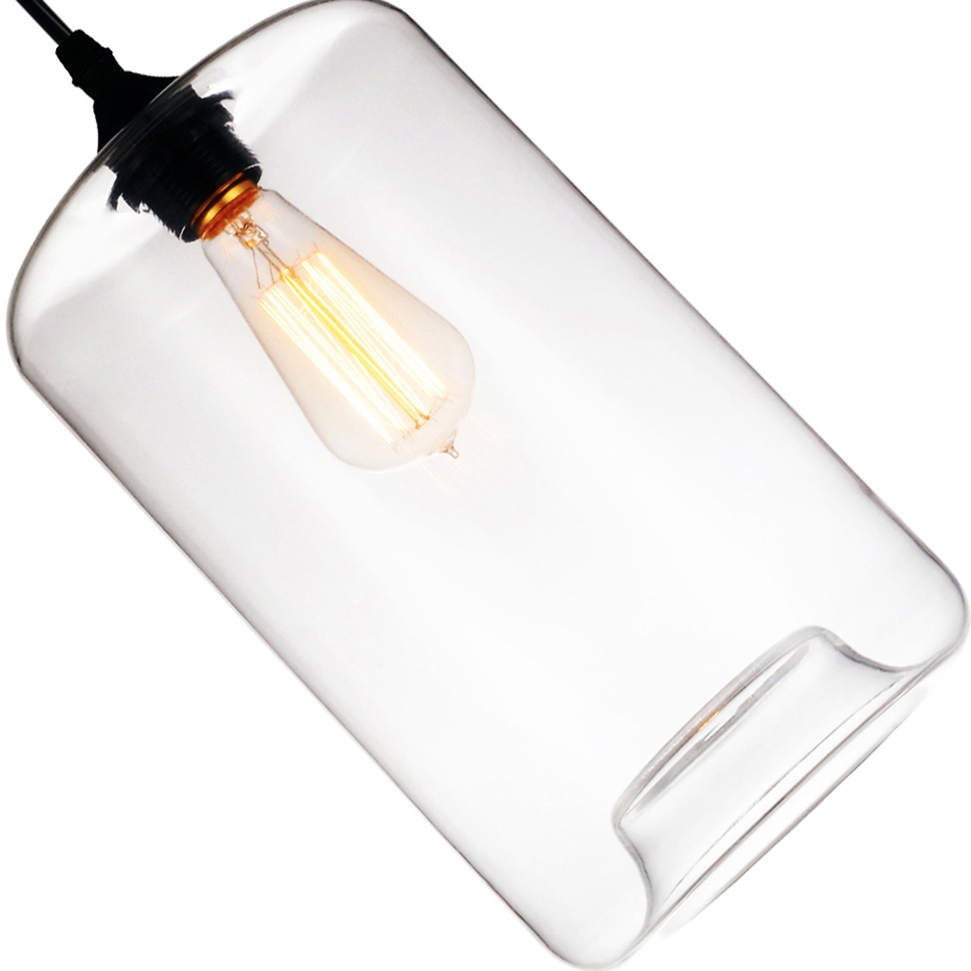 Glass 1 Light 7in Glass Pendant Light