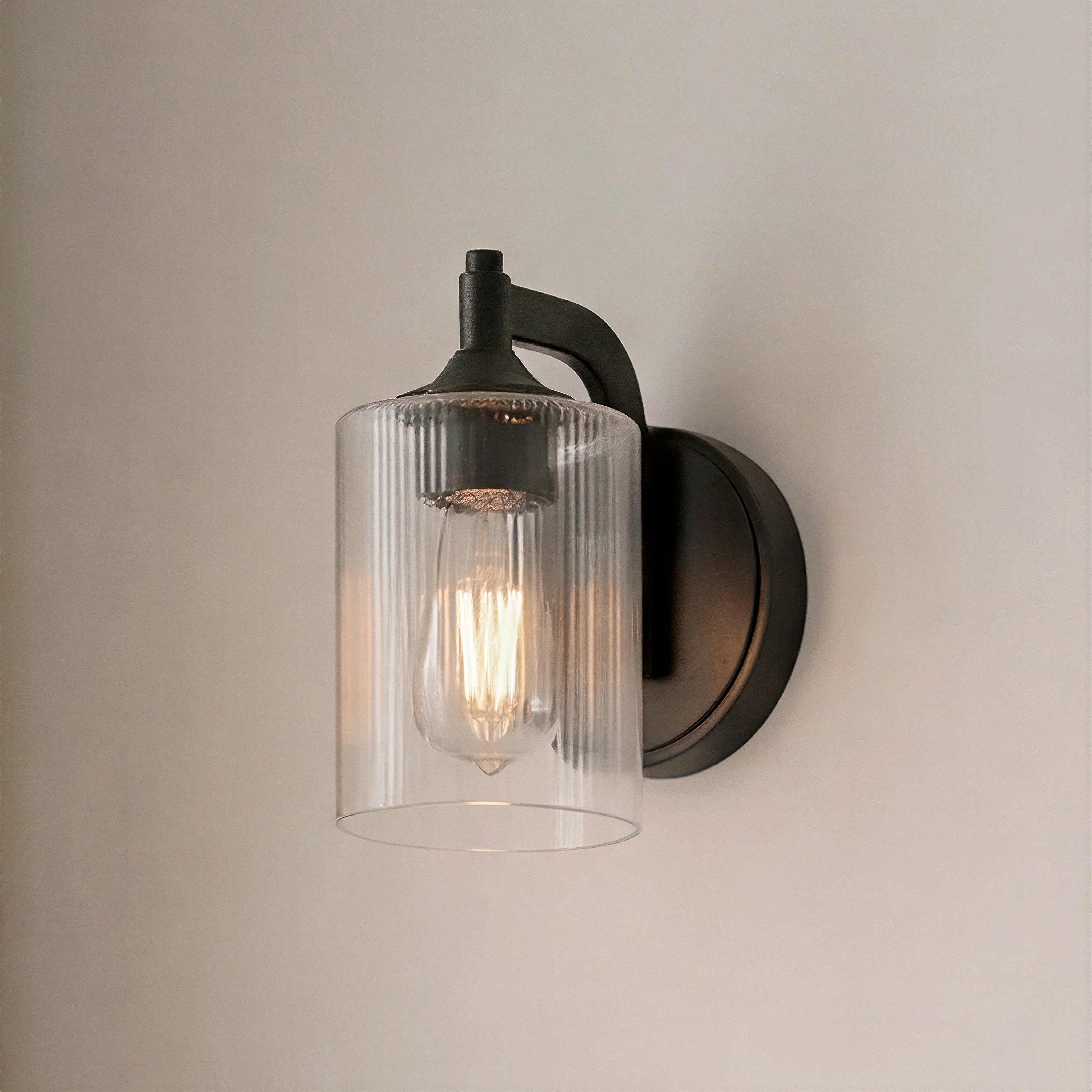 5'' Ryehouse Matte Black 1 Light Wall Sconce
