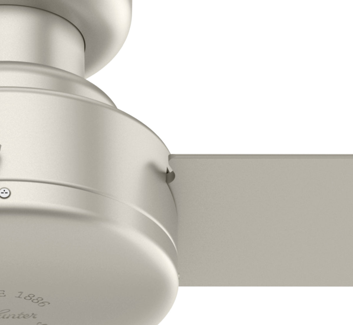 44 inch Presto Matte Nickel Low Profile Ceiling Fan and Wall Control