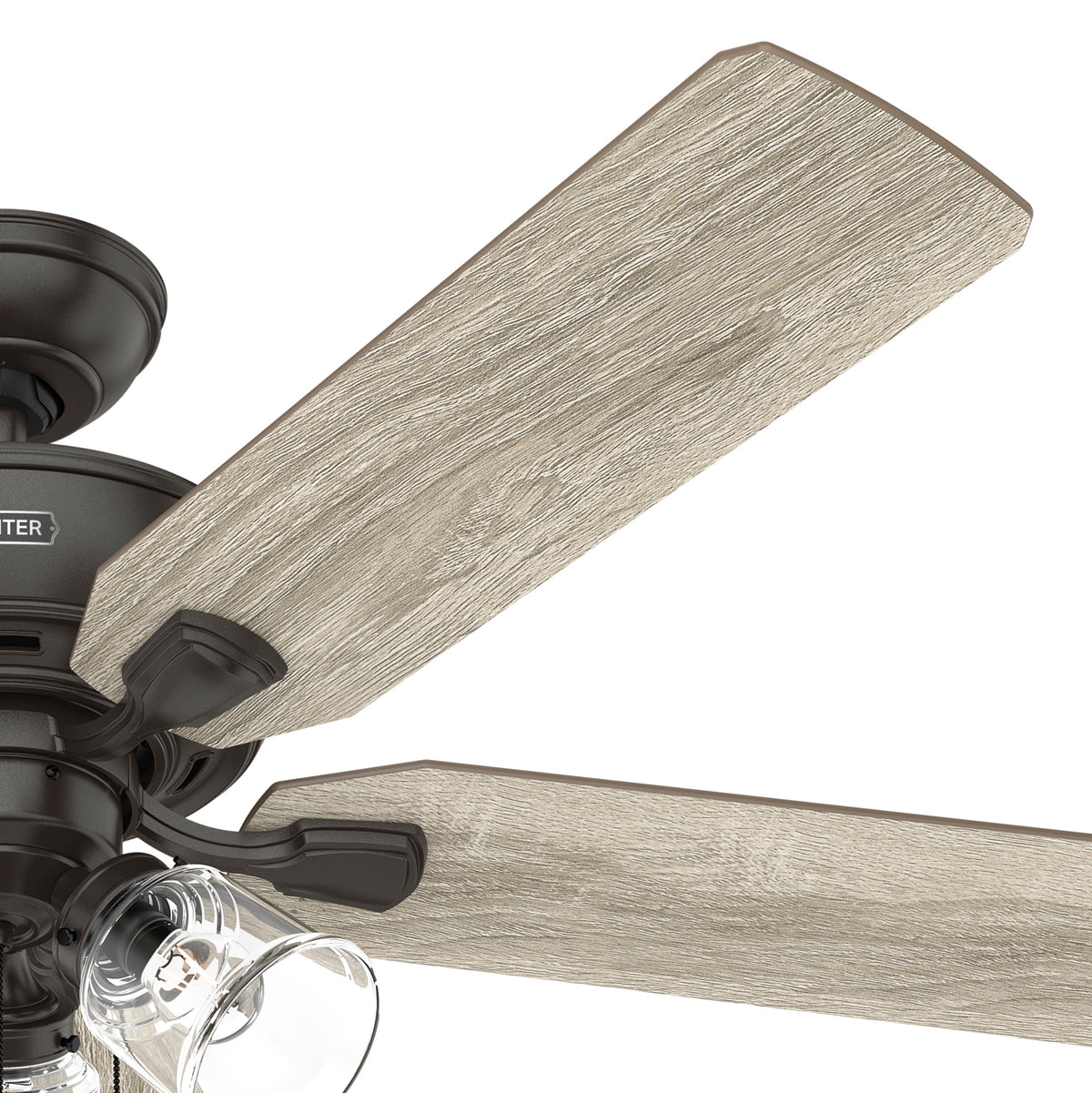52 inch Rosner Noble Bronze Ceiling Fan with LED Light Kit and Pull Chain