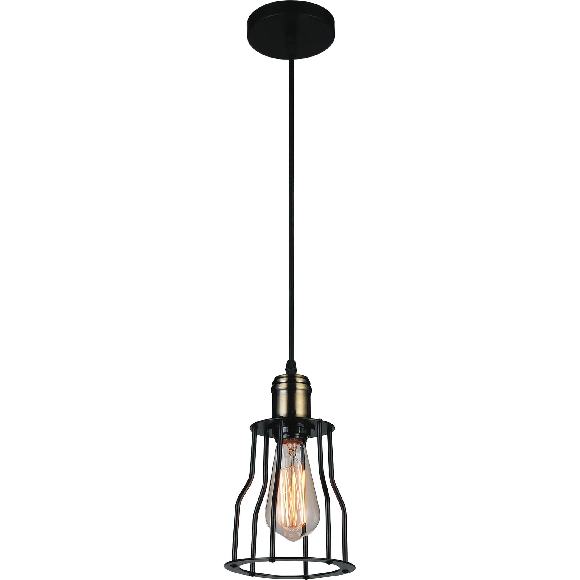 Graham 1 Light Black Mini Pendant Light
