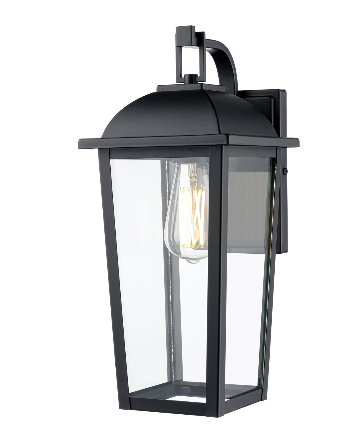 7'' Houston Powder Coated Black 1 Light Lantern