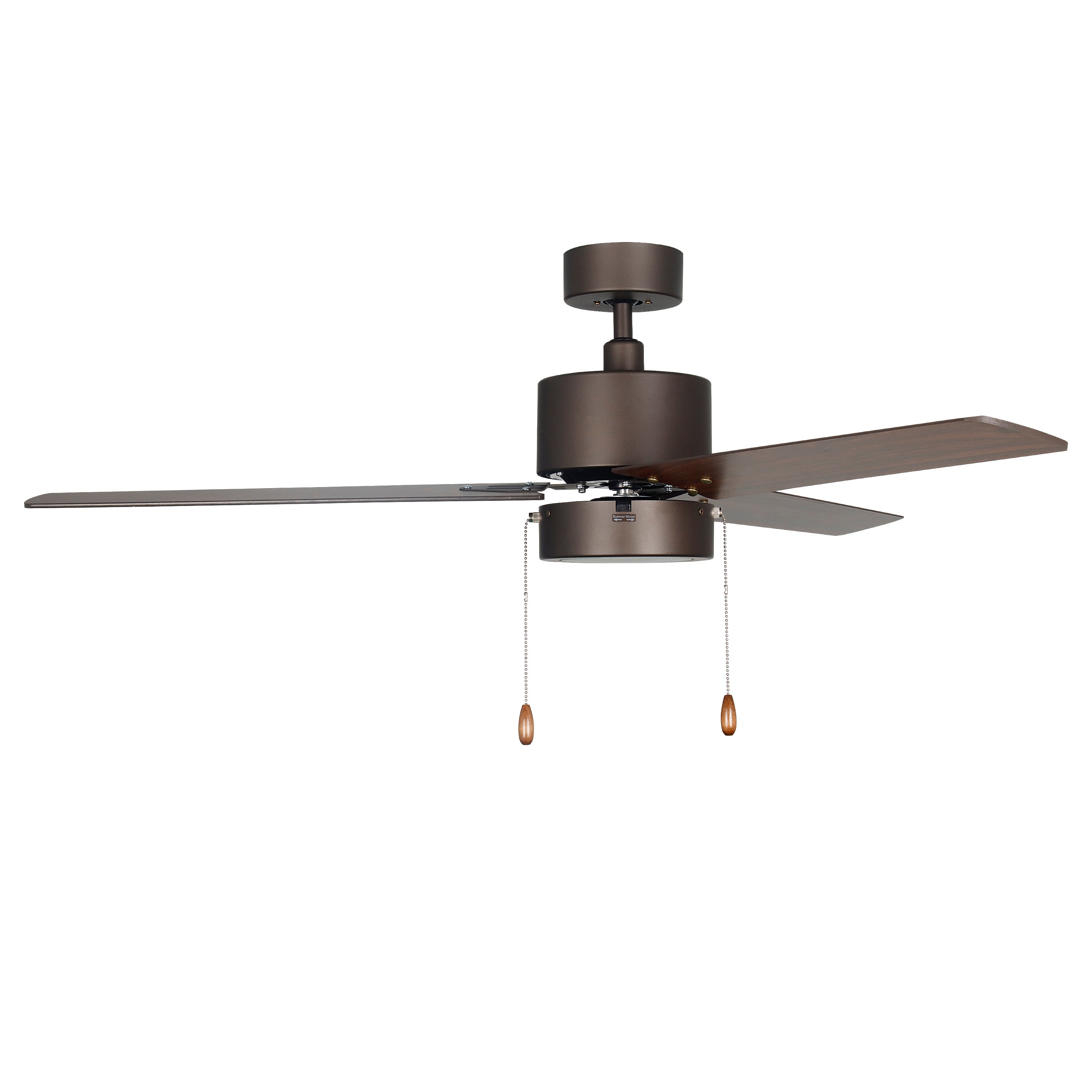 52 Inch Aldea II AC Oil Rubbed Bronze Indoor Ceiling Fan 3-Blade Reversible
