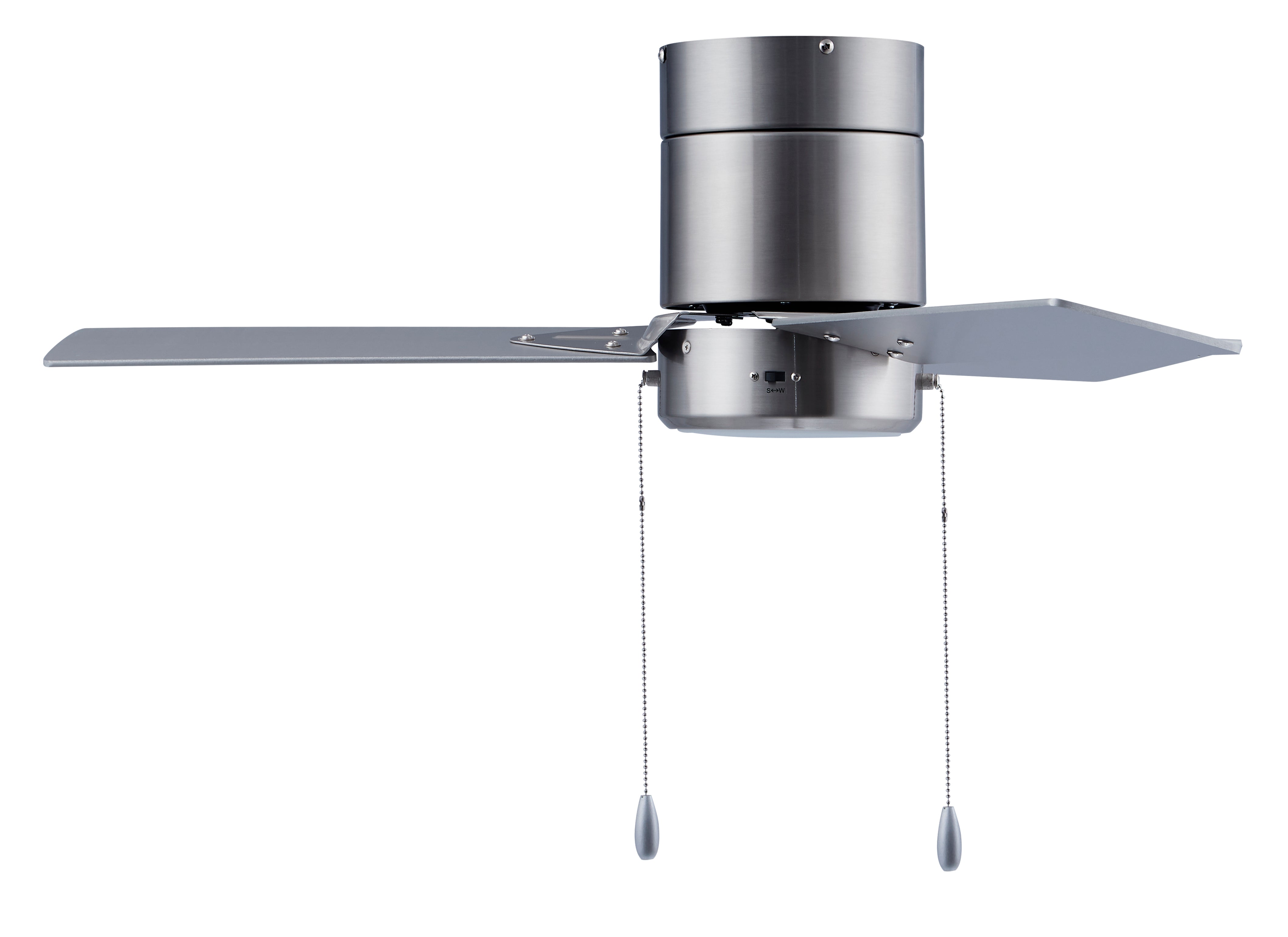 42 Inch Sabio AC Brushed Nickel Indoor Ceiling Fan 3-Blade Reversible