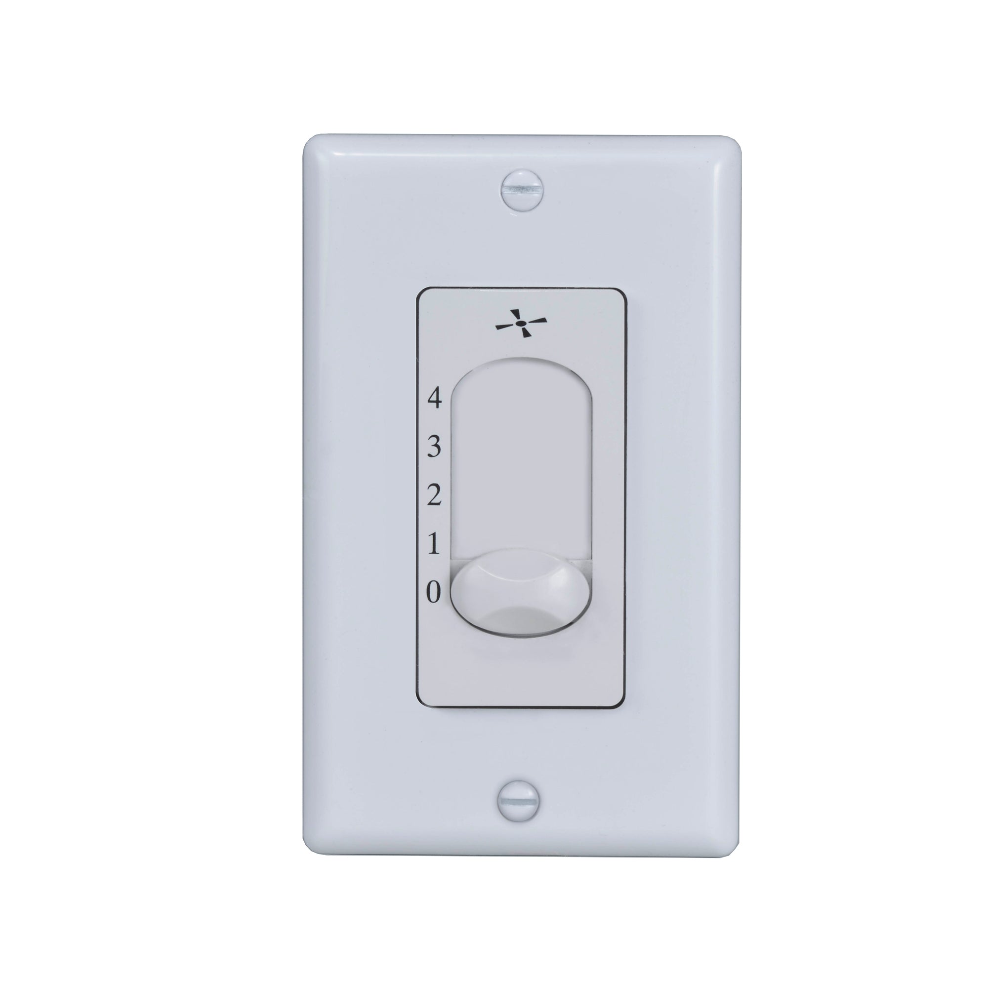 4 Speed White Wall Controls For Indoor Ceiling Fan