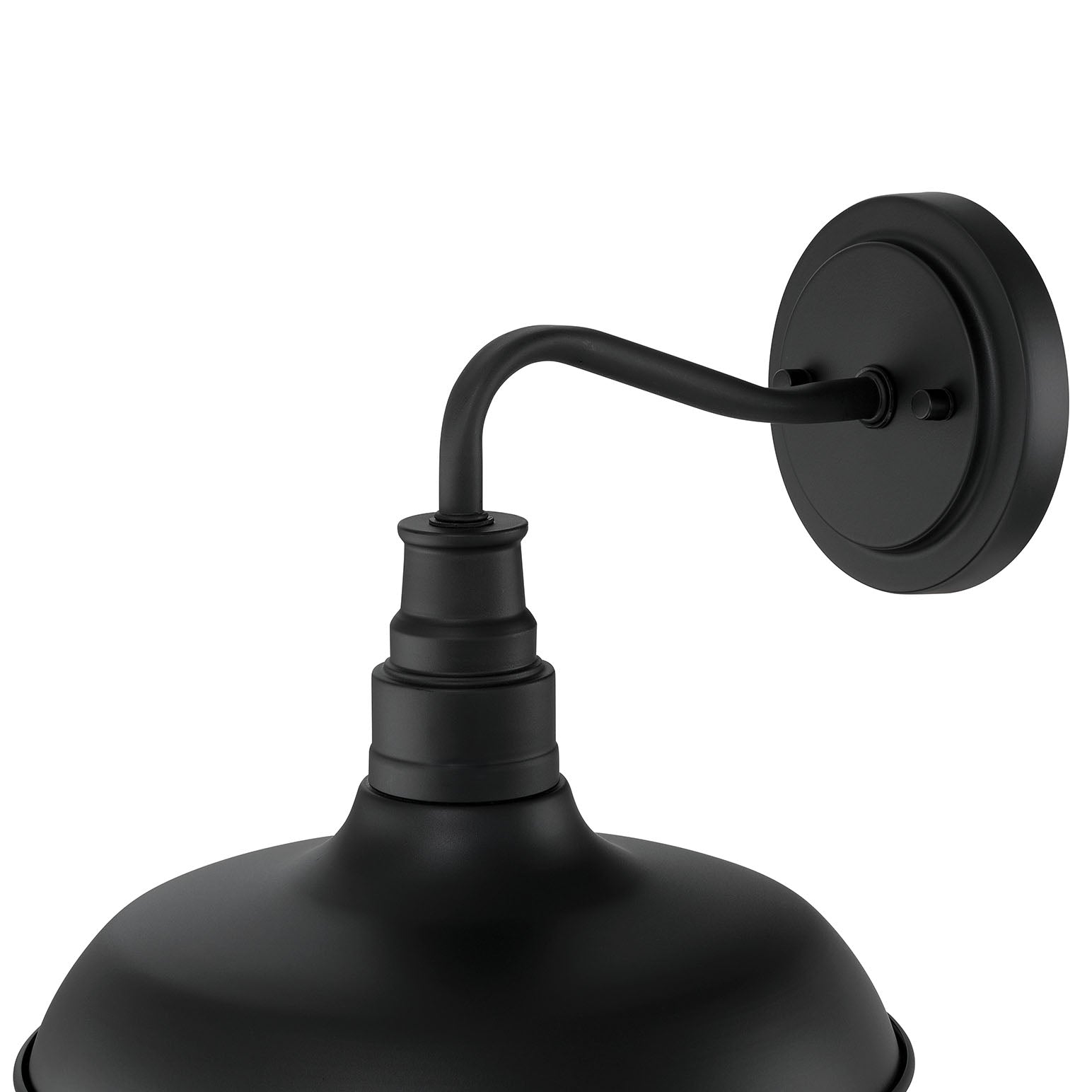 12'' Milltown Powder Coated Black 1 Light Wall Sconce
