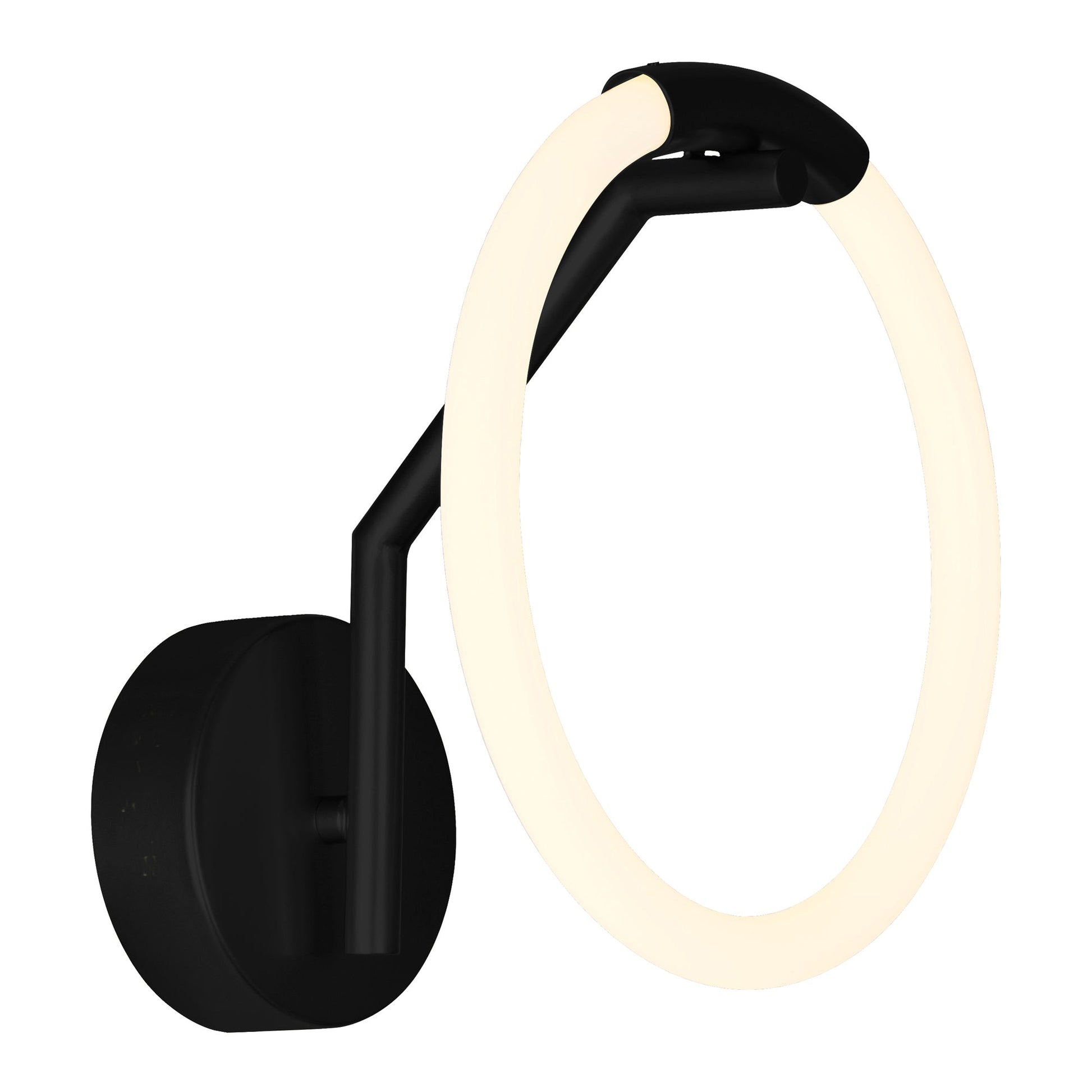 Hoops 10in Black Wall Sconce Integrated LED