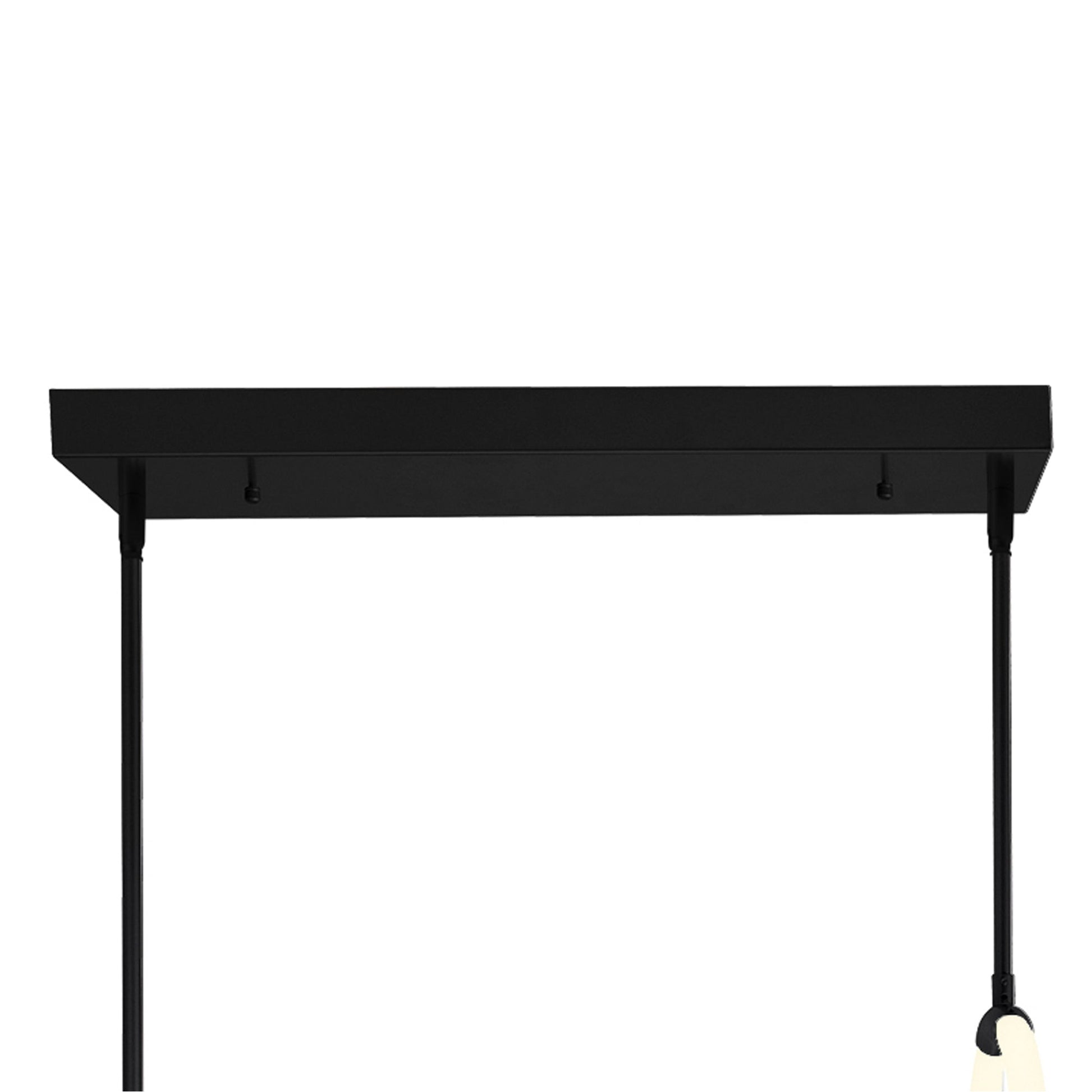 Hoops Integrated LED Black Chandelier