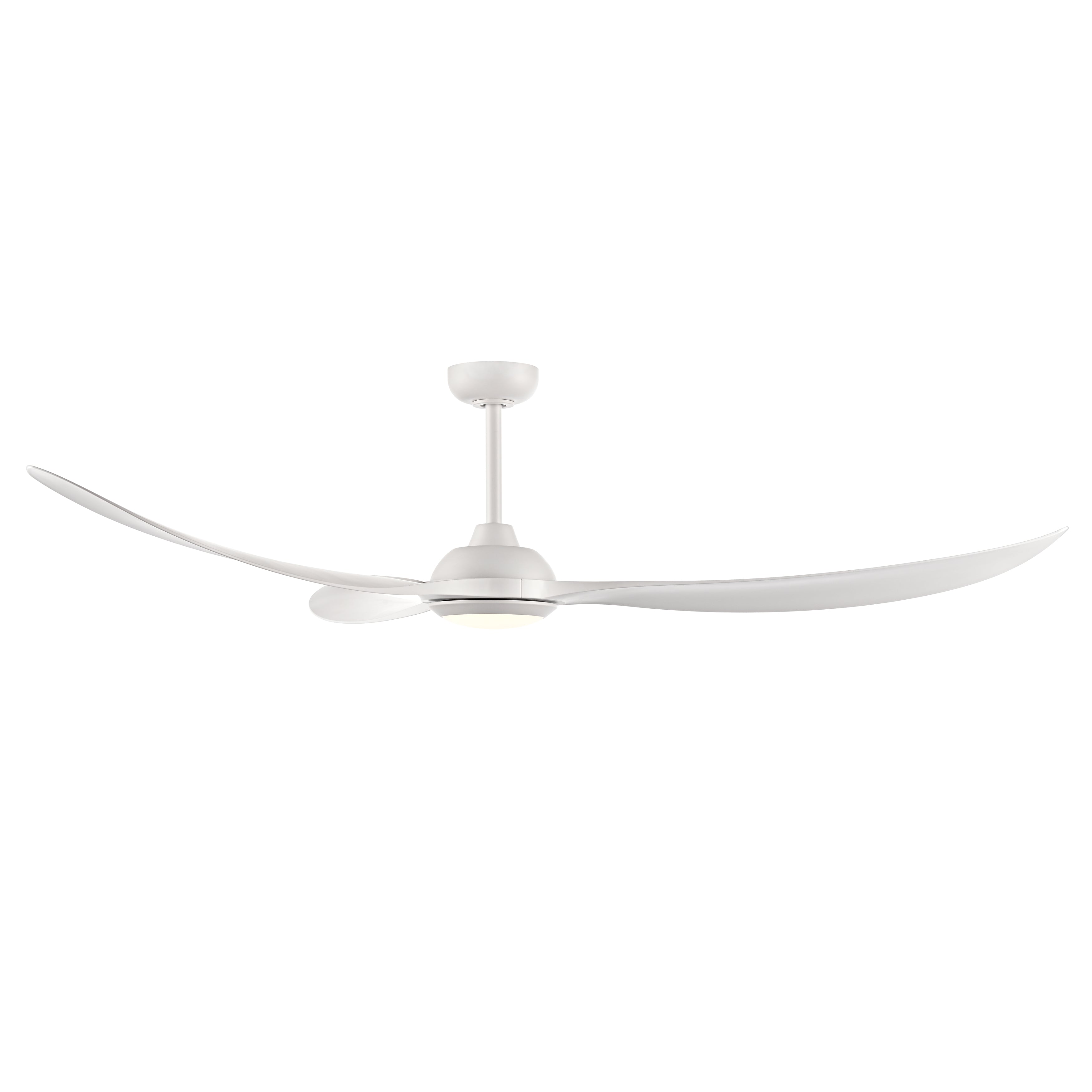 Wynleaf 72'' 3 Blades Matte White Led indoor & Outdoor DC Ceiling Fan With Wall Control