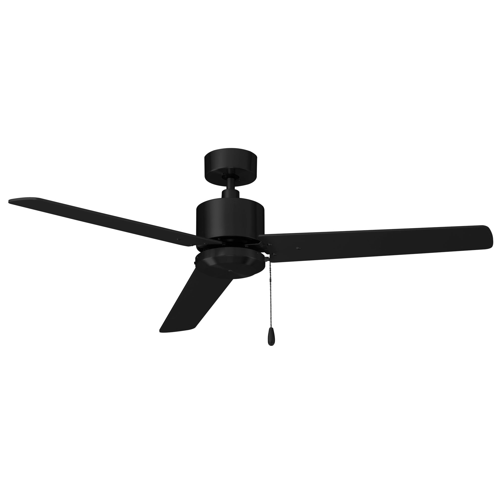 52 Inch Aldea II AC Matte Black Indoor Ceiling Fan 3-Blade