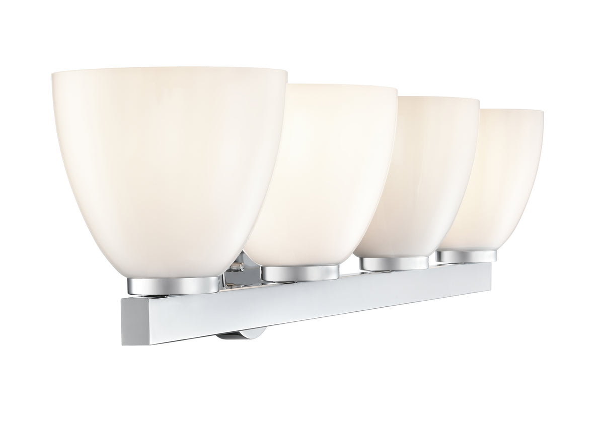 33'' Apria Polished Chrome 4 Light Bath Vanity