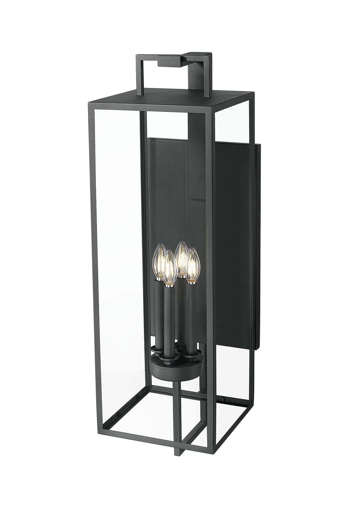 10'' Lamont Textured Black 4 Light Wall Sconce