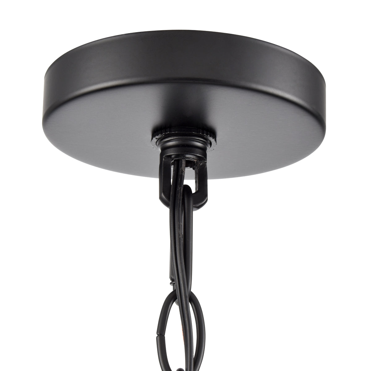 22'' Chastine Matte Black 5 Light Chandelier