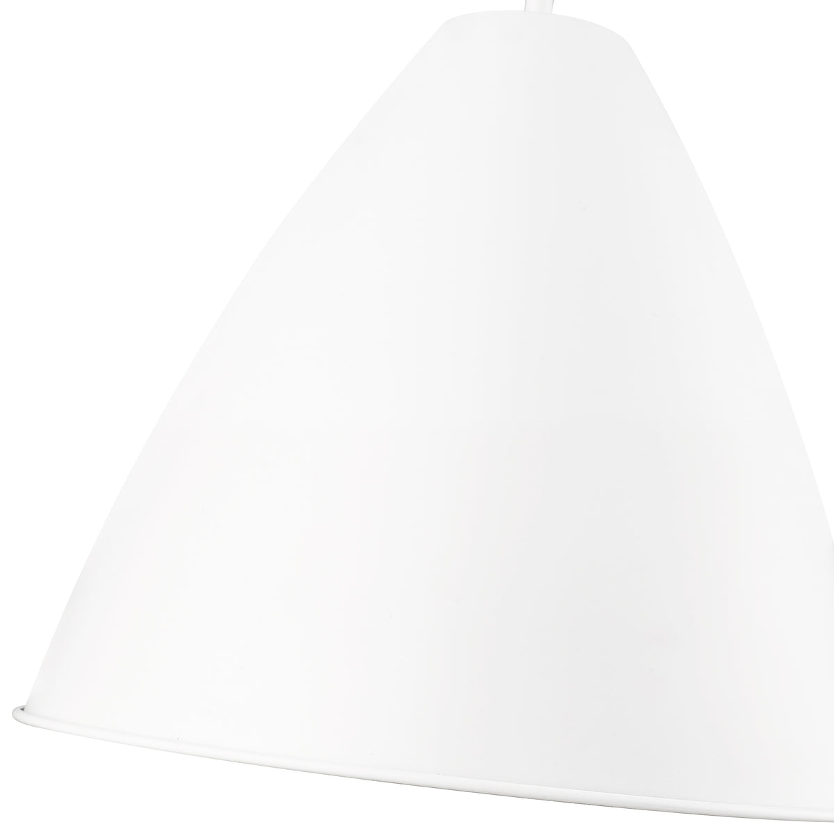 13'' Kayman Matte White 1 Light Pendant
