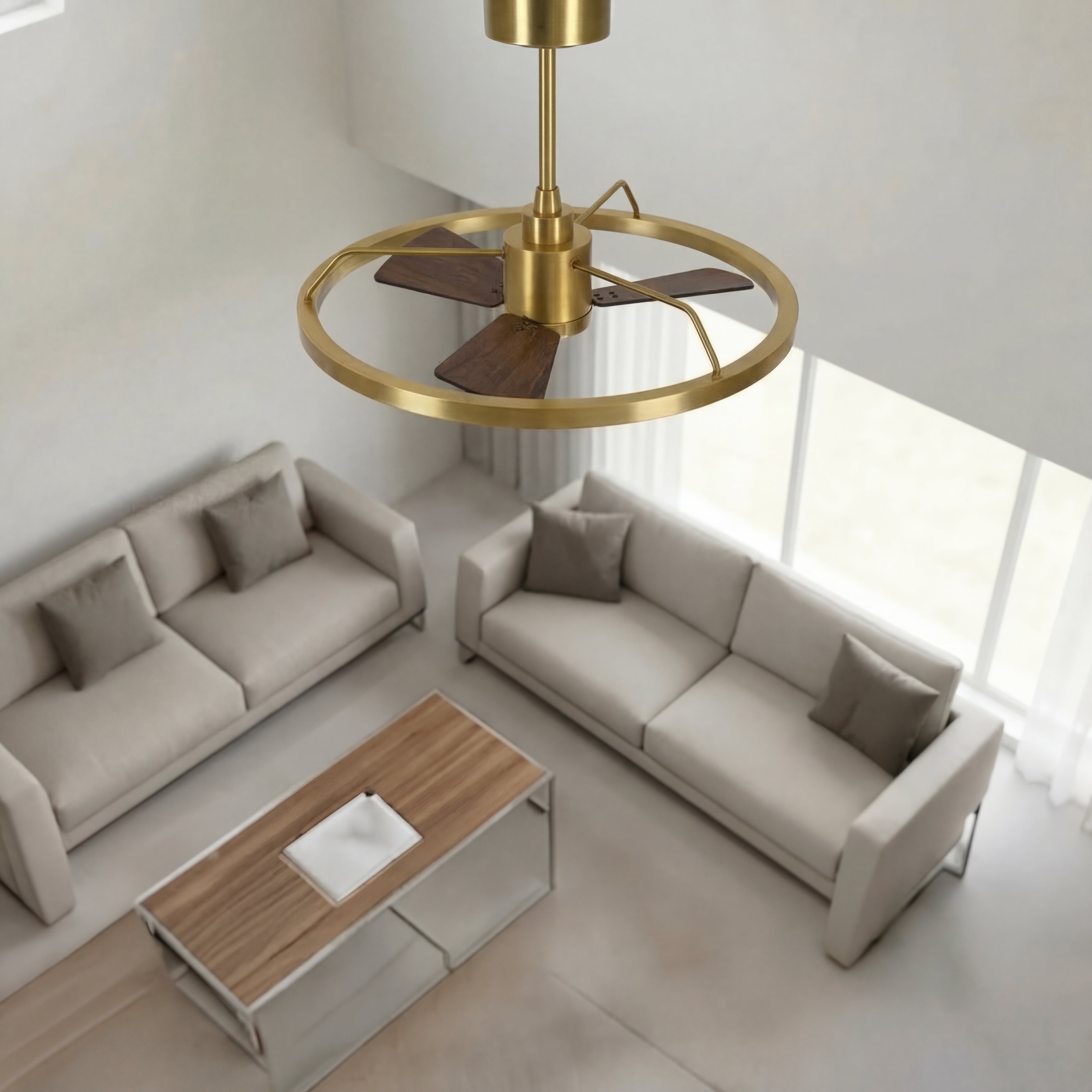 28 Inch 1 Light LED DC Black Fan in Antique Bronze with Remote