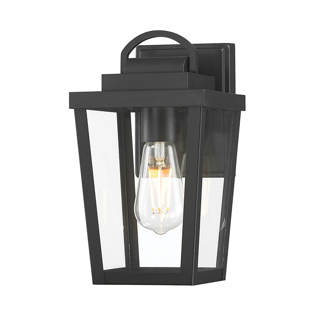 6'' Brenwick Powder Coated Black 1 Light Lantern