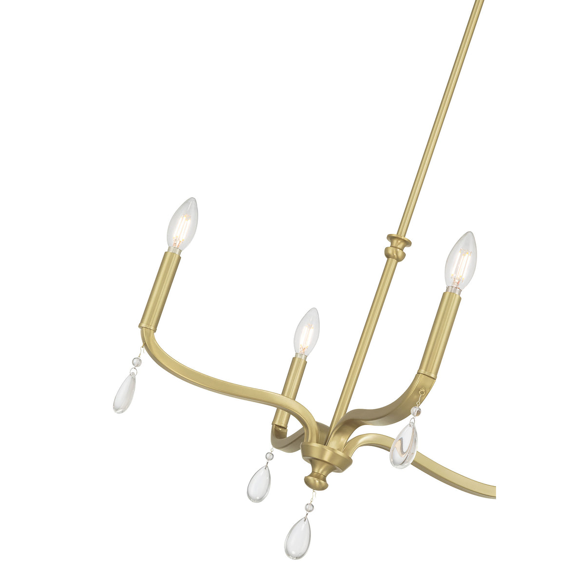 17.5'' Viremont Vintage Brass 4 Light Chandelier