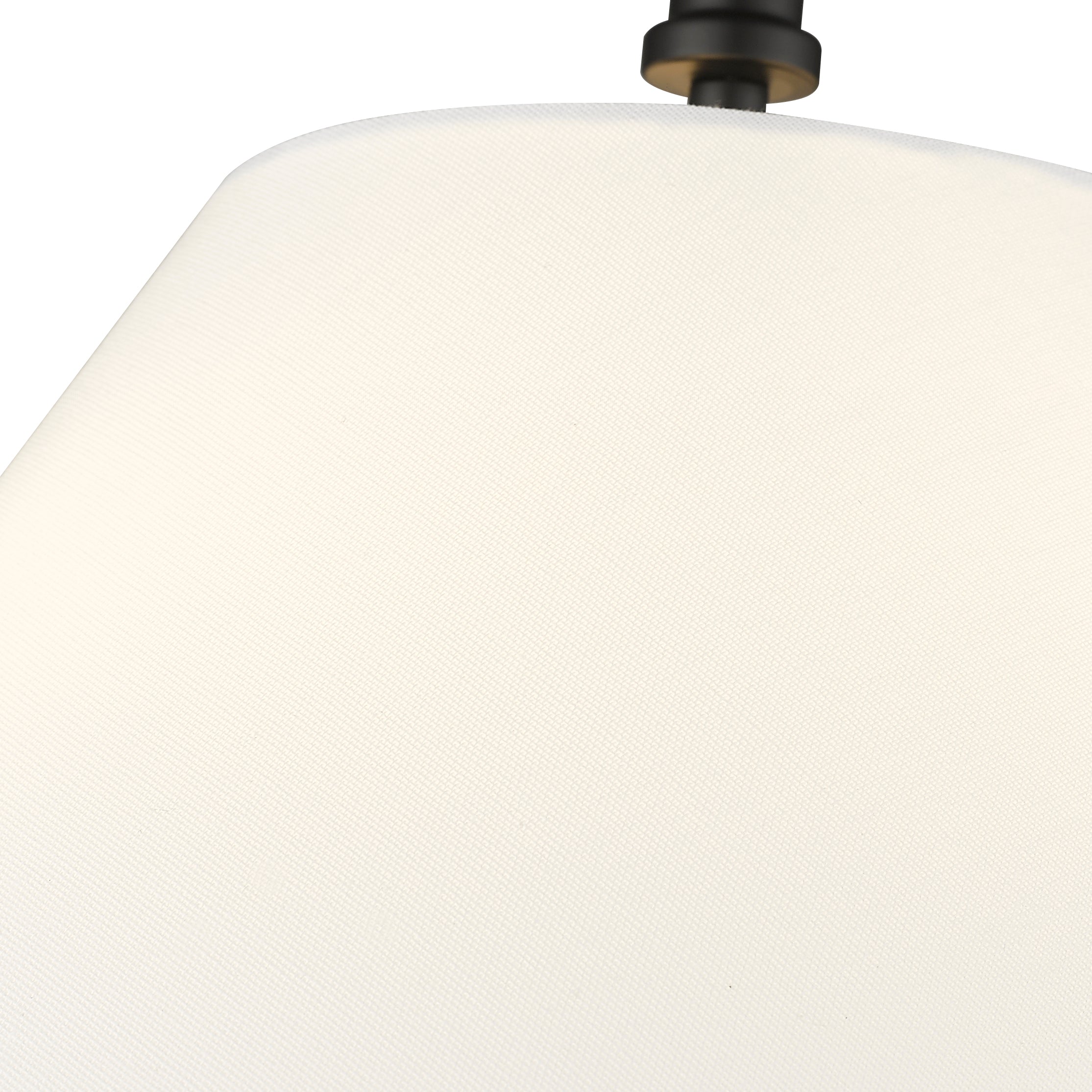 13.25'' Adorra Matte BlackWhite 3 Light Semi-Flush Mount
