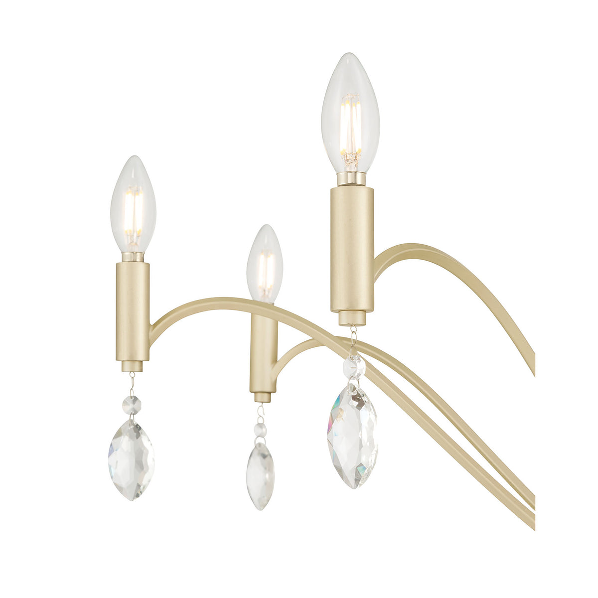 23.5'' Aureline Aged Silver 8 Light Chandelier