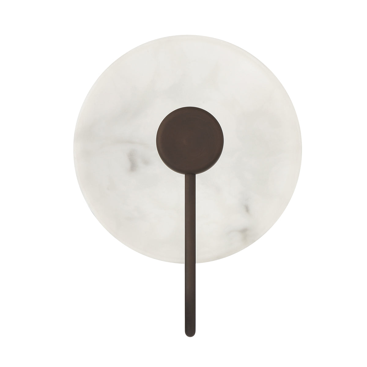 Amara Crest 8-inch 1-light Matte Bronze and Cast Alabaster LED Wall Sconce with Cast Alabaster Resin Shade