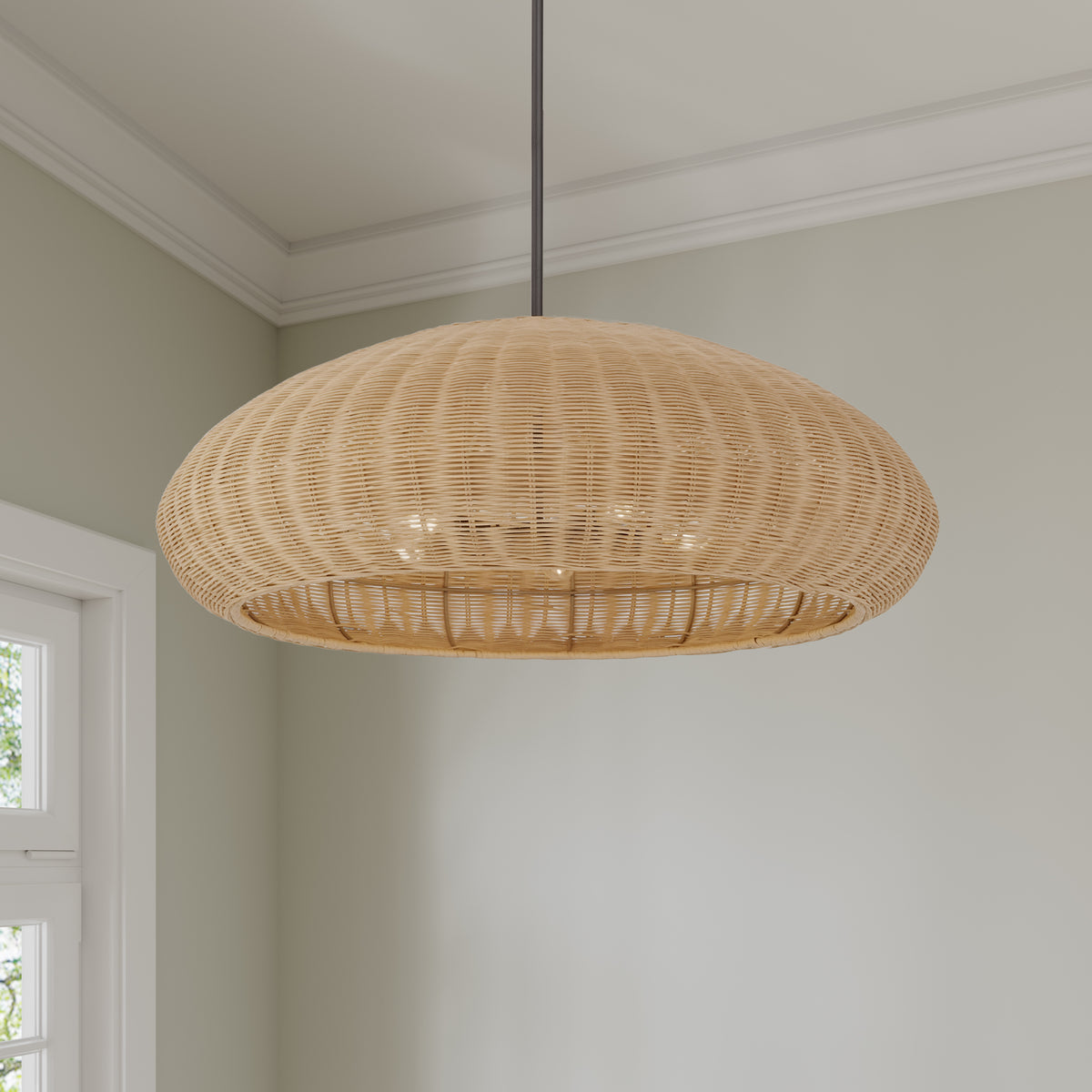 11.75'' Natora Matte Black 6 Light Pendant
