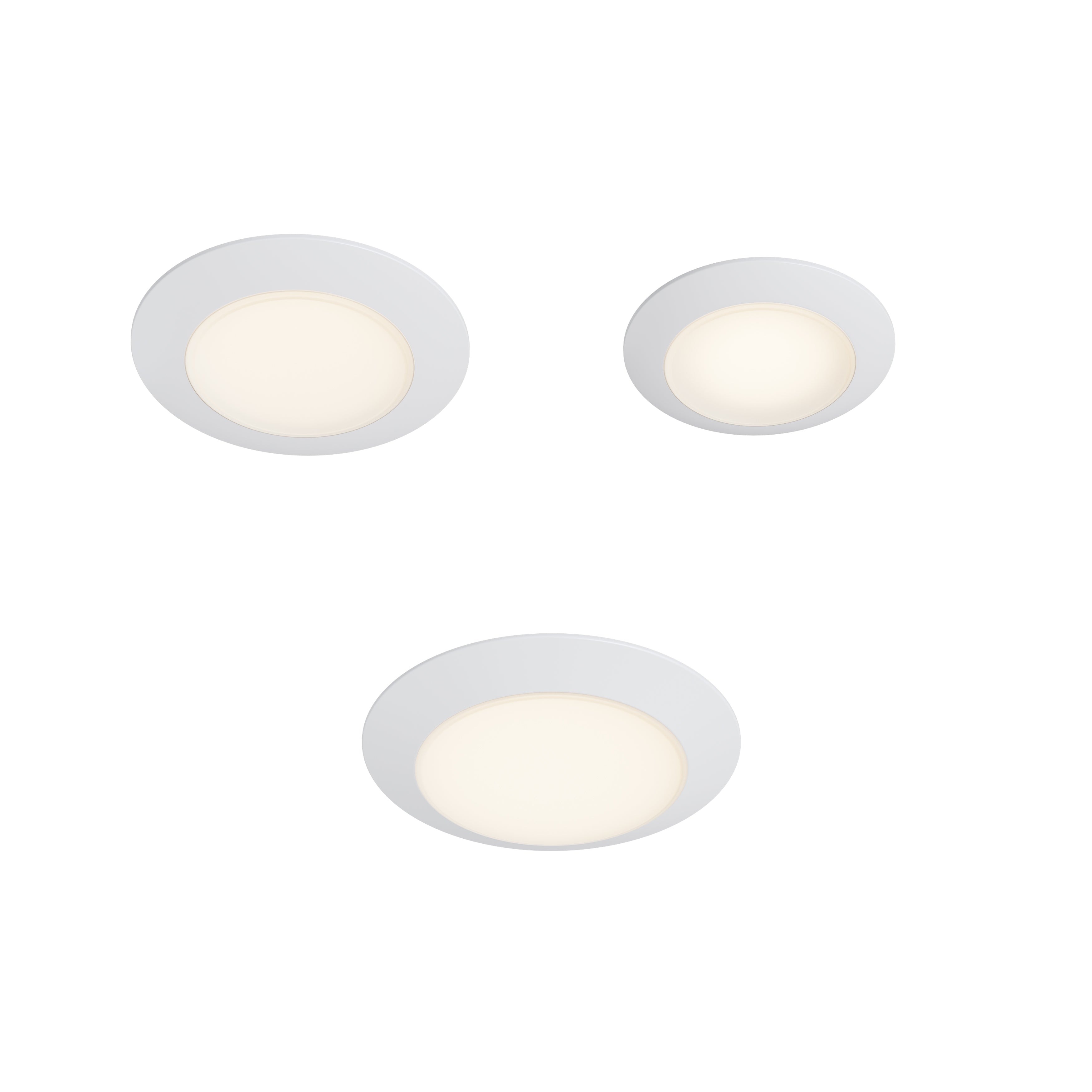 9-inch White Wall Light with 3000K Light