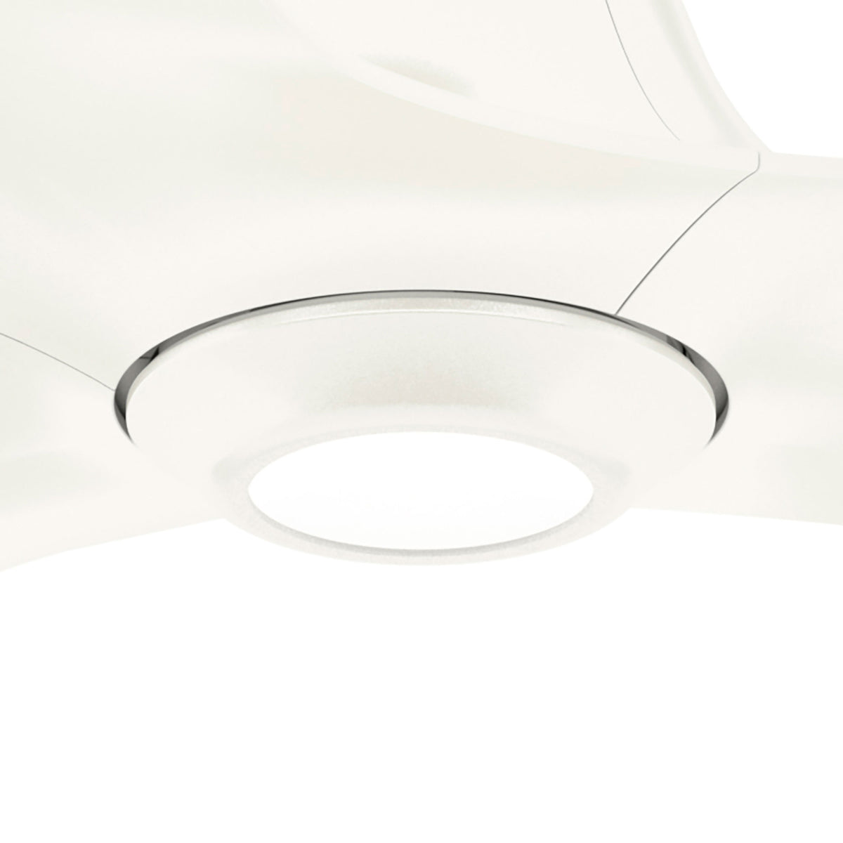 Casablanca 60 inch Stingray ENERGY STAR® Matte White Damp Rated Ceiling Fan with LED Light Kit and Handheld Remote