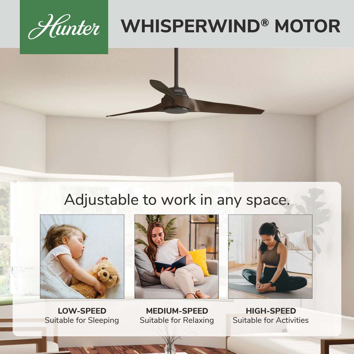 52 inch Mosley Premier Bronze Damp Rated Ceiling Fan and Wall Control